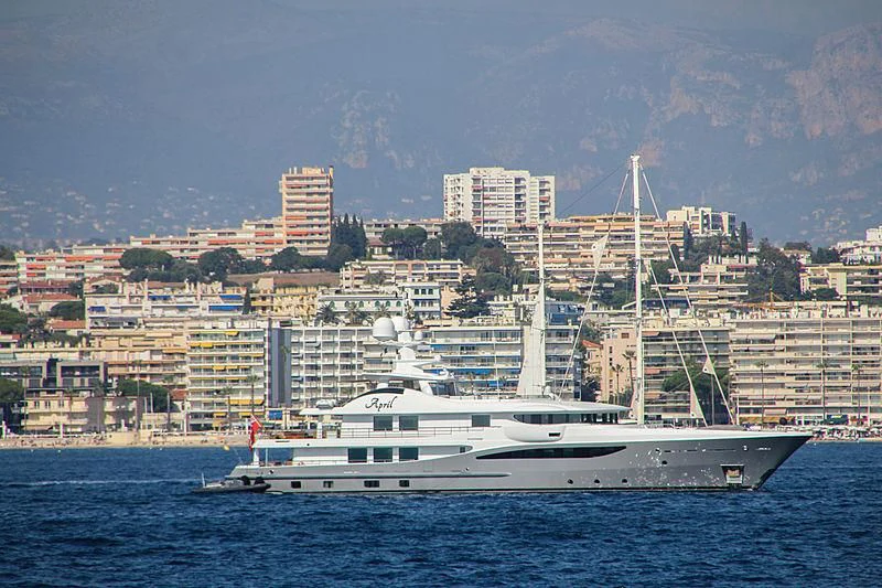a boat in the water aboard LIND Yacht for Charter