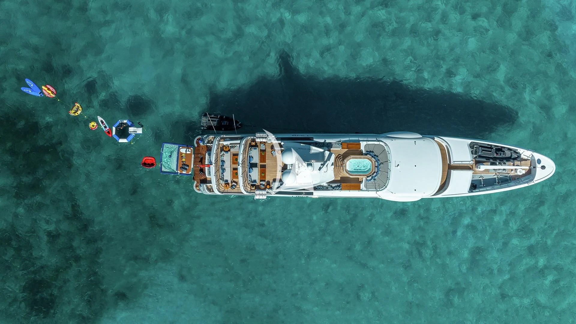 a satellite in the air aboard LIND Yacht for Charter