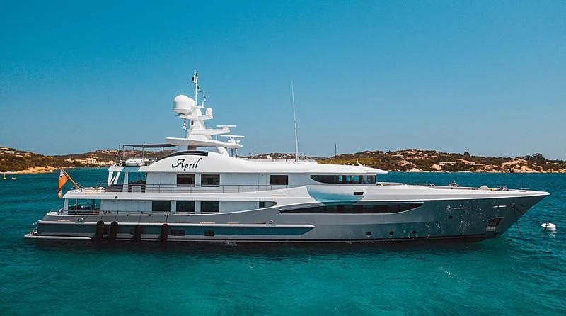 a boat in the water aboard LIND Yacht for Charter