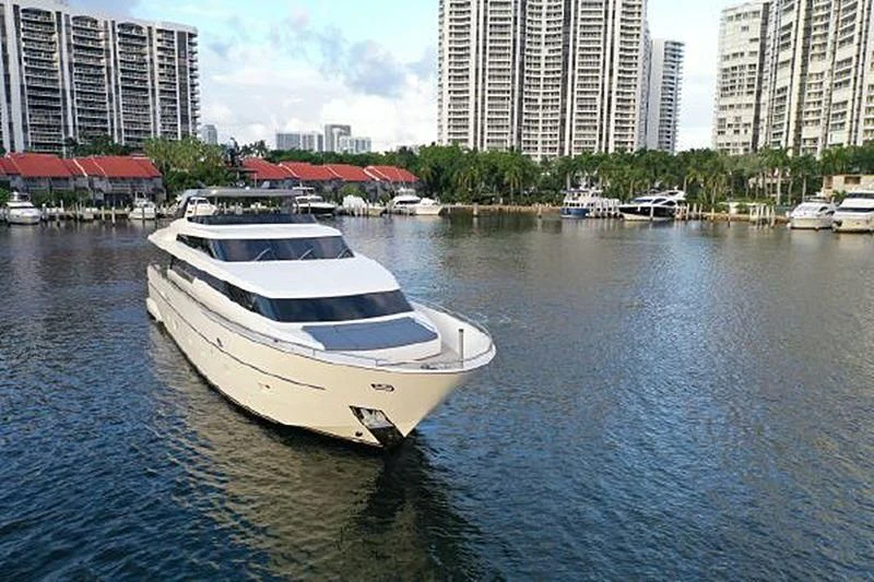 a boat in the water aboard ASTONISH Yacht for Sale