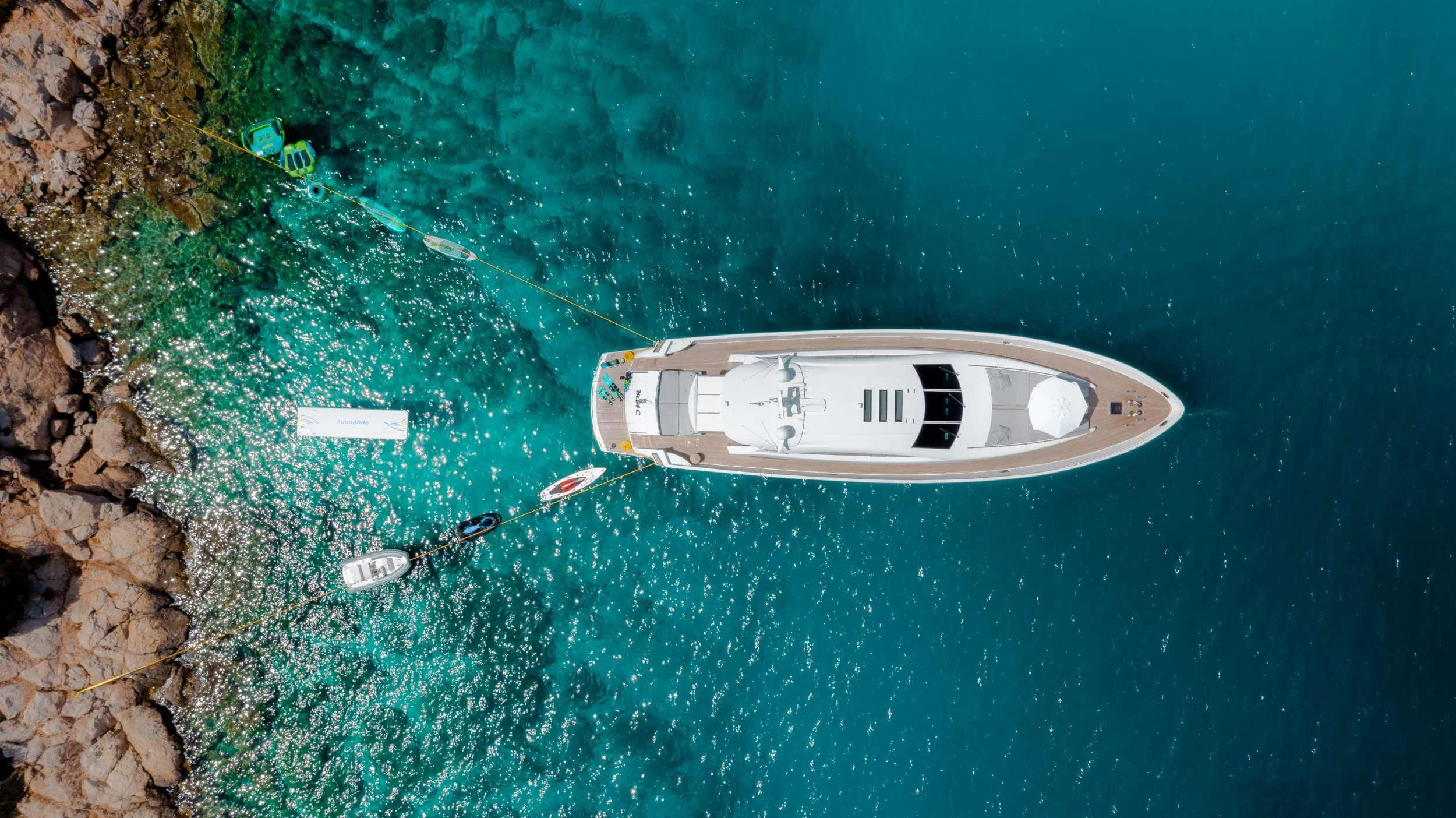 a small house on the water aboard MAC Yacht for Sale