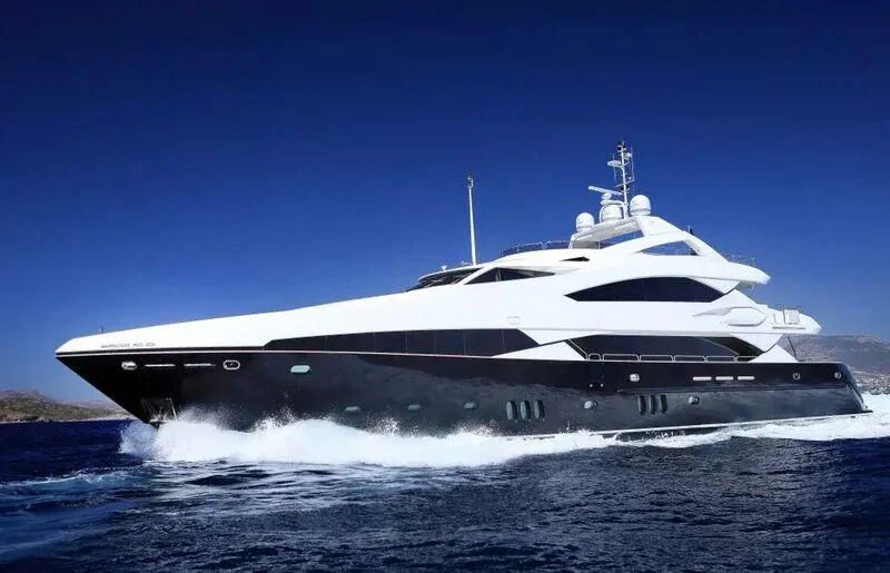 a large ship in the water aboard KATARIINA I Yacht for Sale