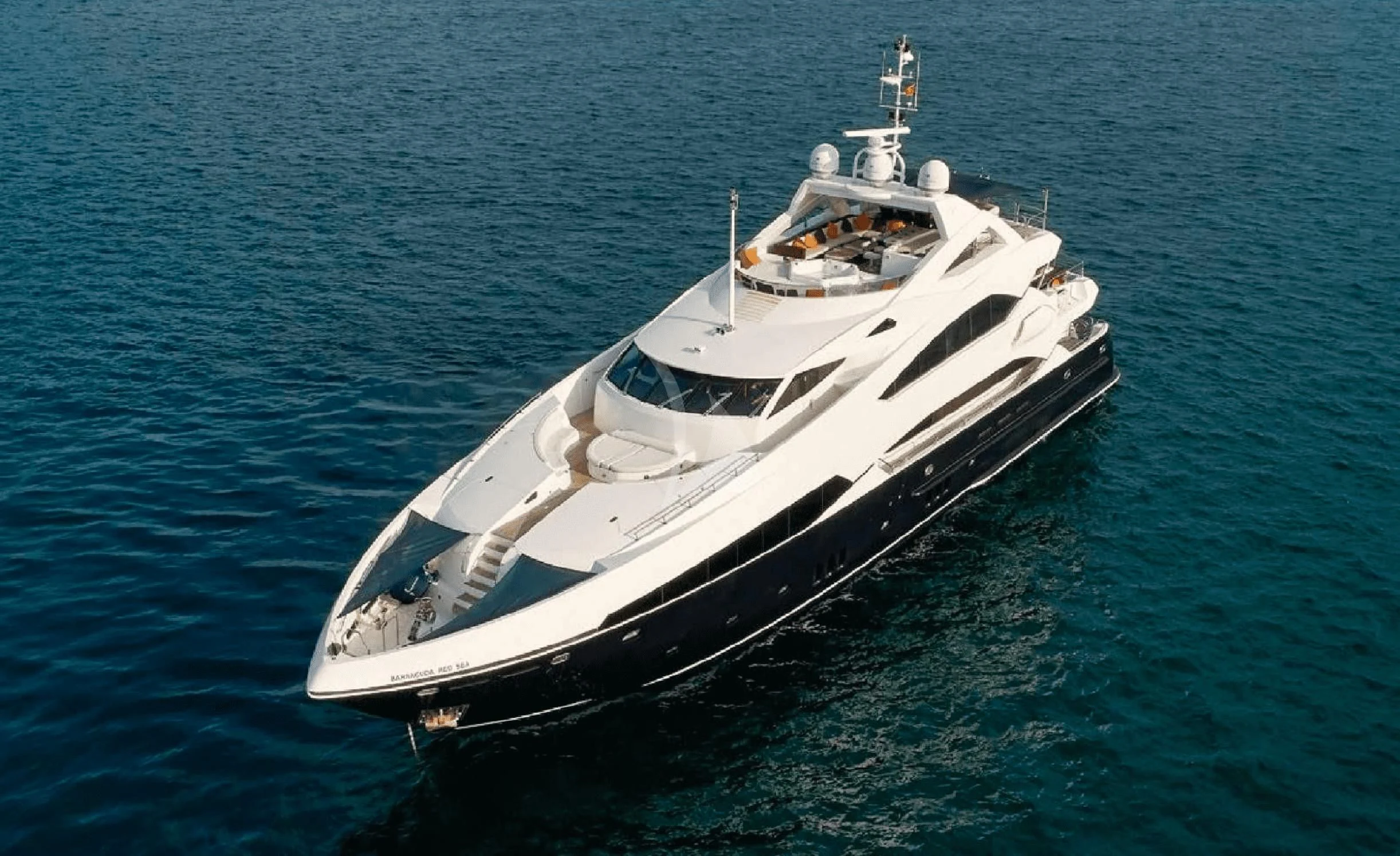 a white boat in the water aboard KATARIINA I Yacht for Sale