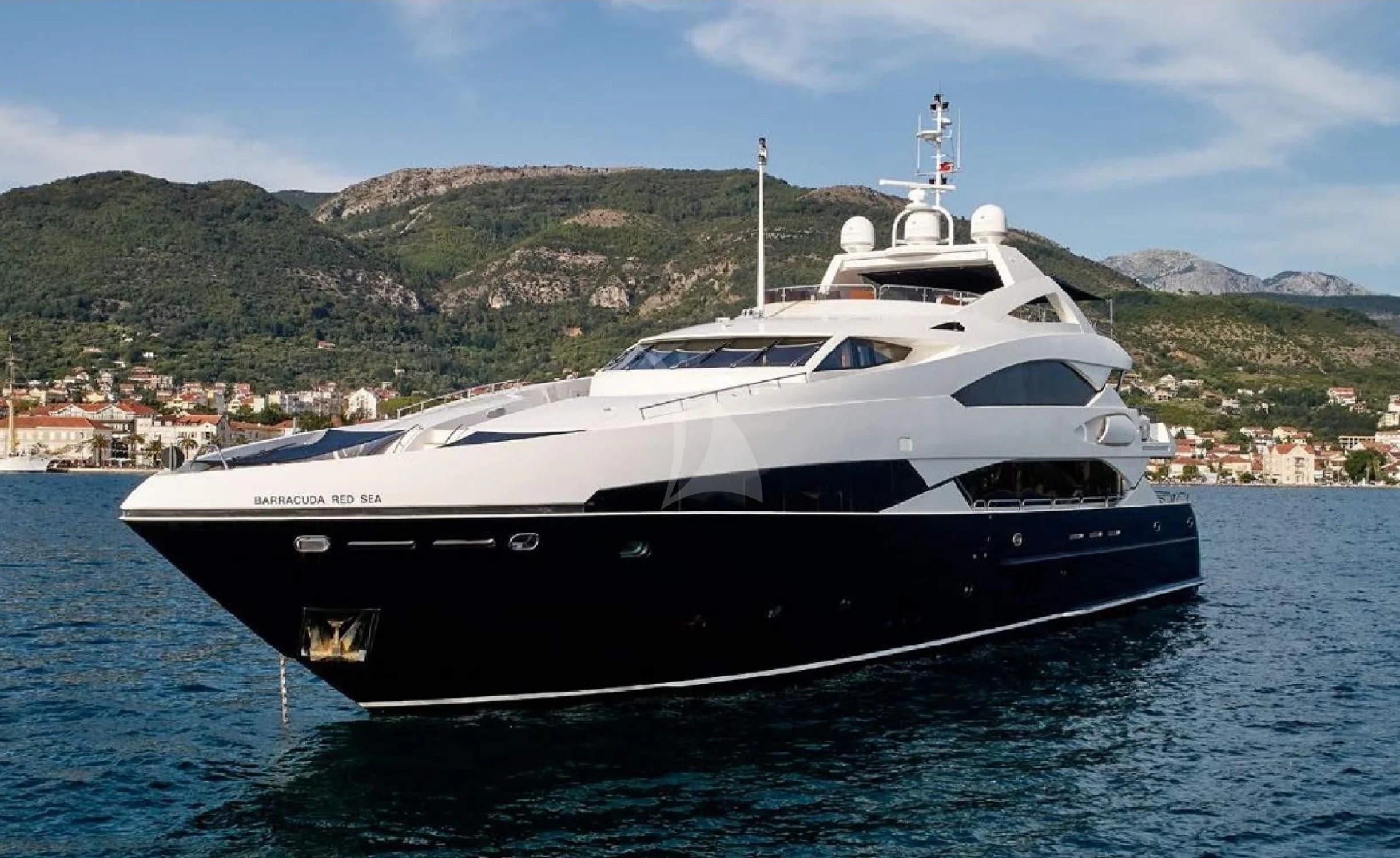 a white yacht in the water aboard KATARIINA I Yacht for Sale