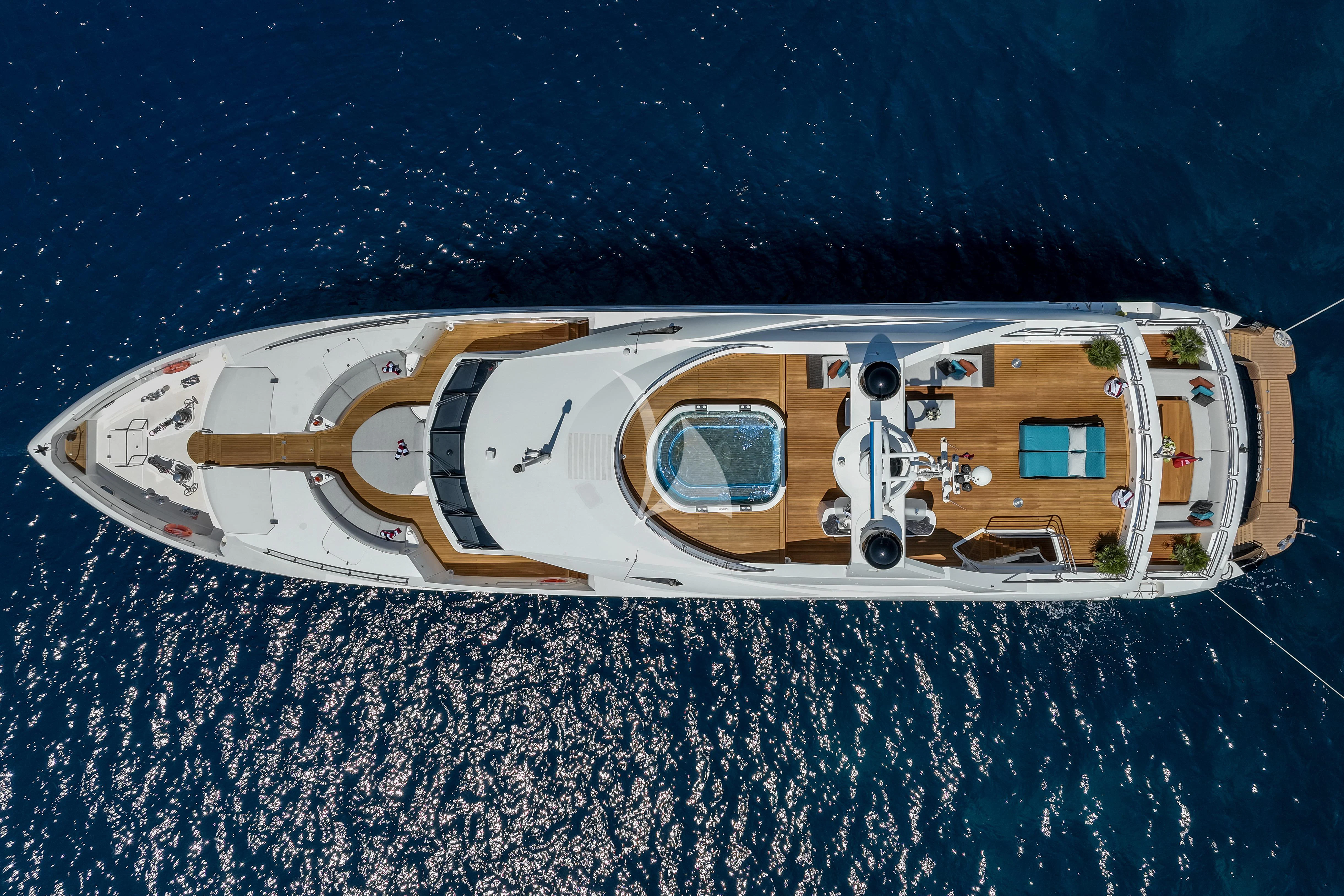 a space ship in space aboard KATARIINA I Yacht for Sale