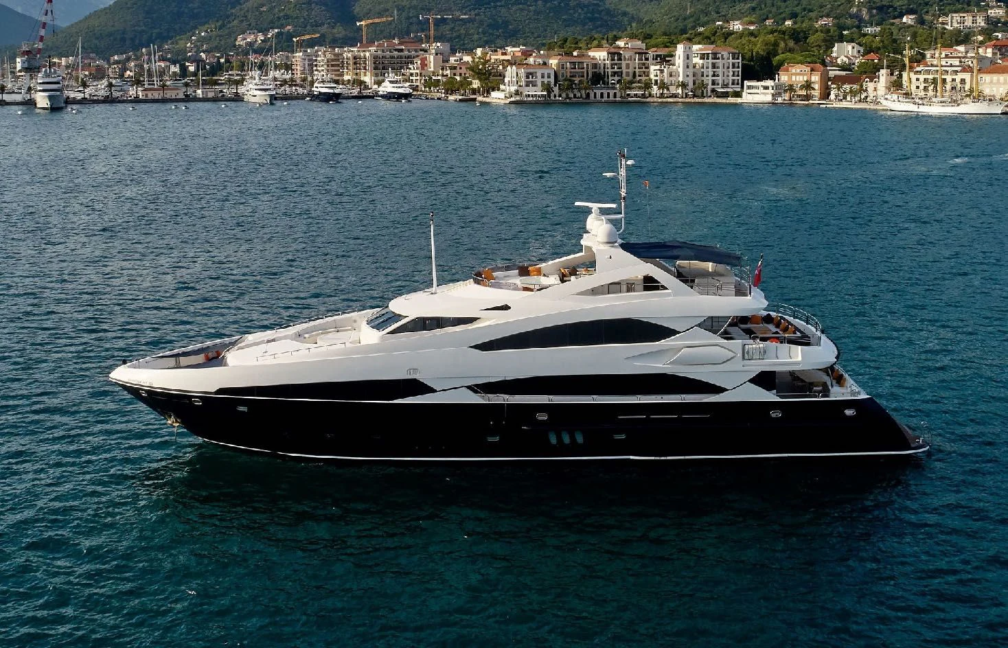 a white yacht in the water aboard KATARIINA I Yacht for Sale