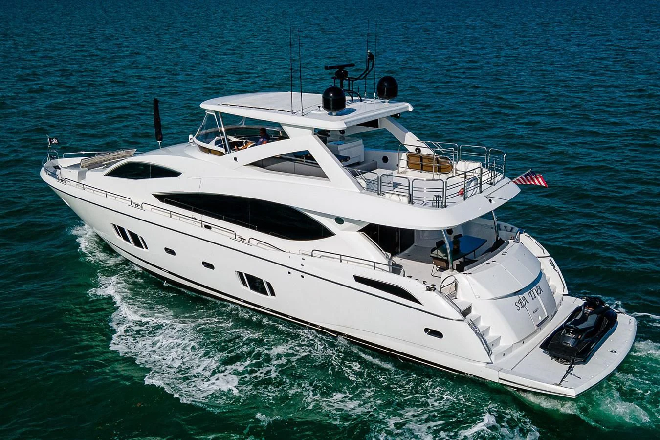 a white yacht in the water aboard MOZZ II Yacht for Sale