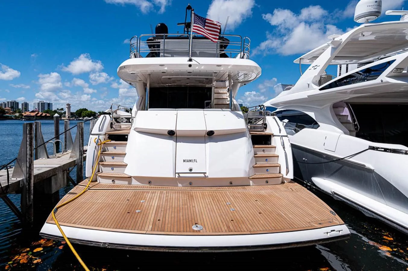 a boat docked at a pier aboard MOZZ II Yacht for Sale