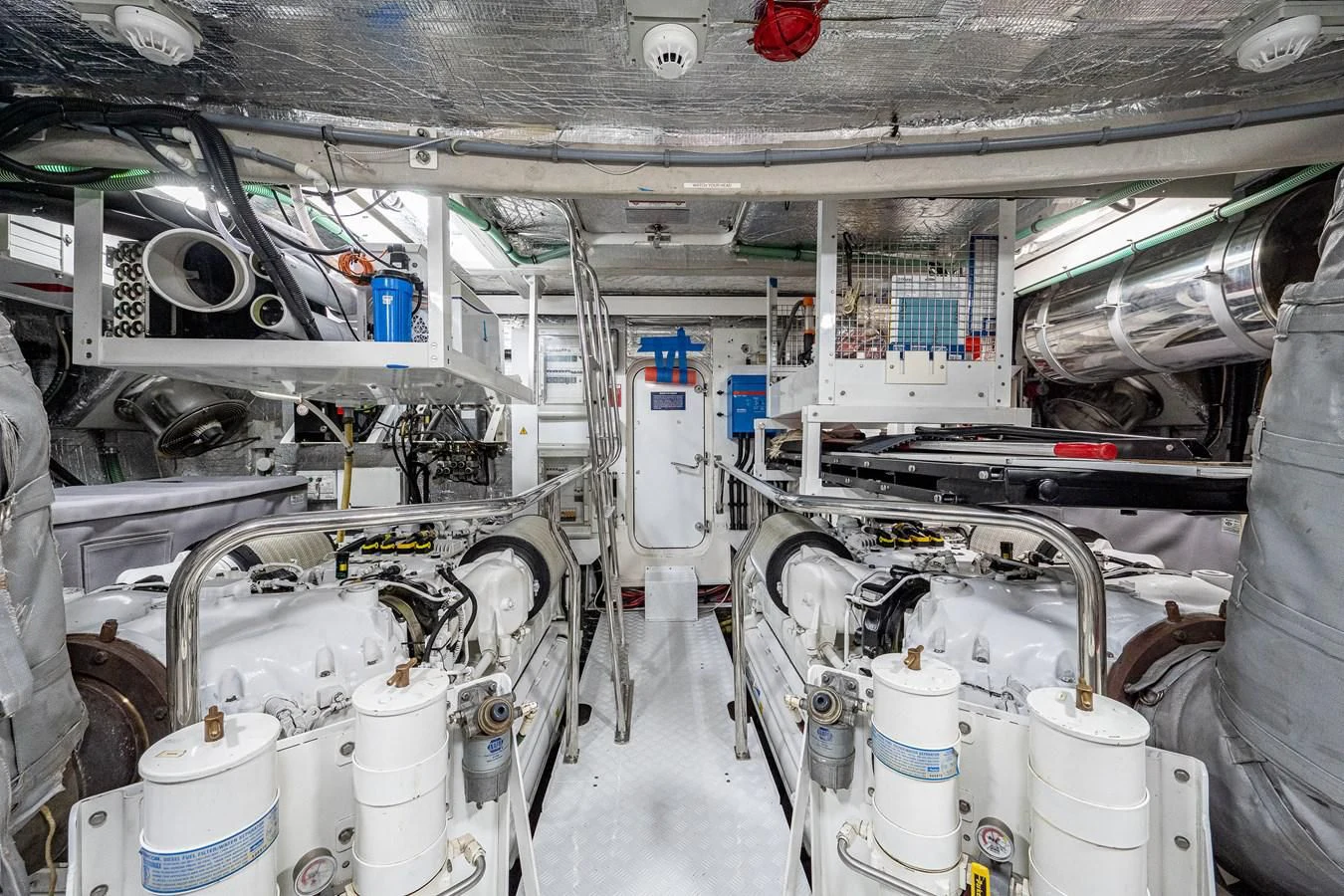 a room with machinery aboard MOZZ II Yacht for Sale