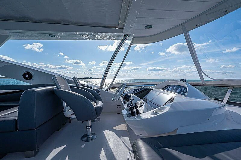a cockpit of a plane aboard MOZZ II Yacht for Sale