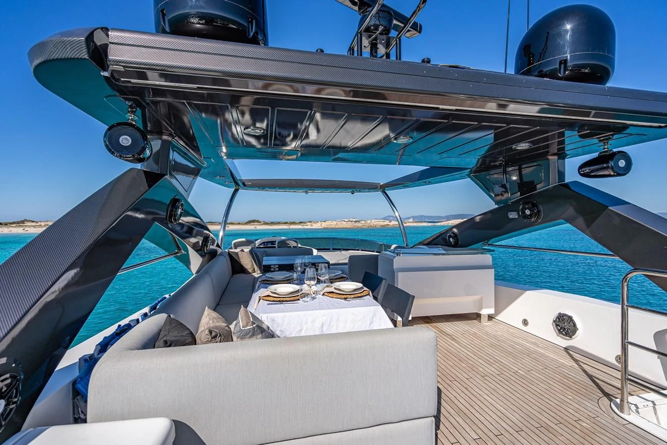 the cockpit of a plane aboard MOZZ II Yacht for Sale