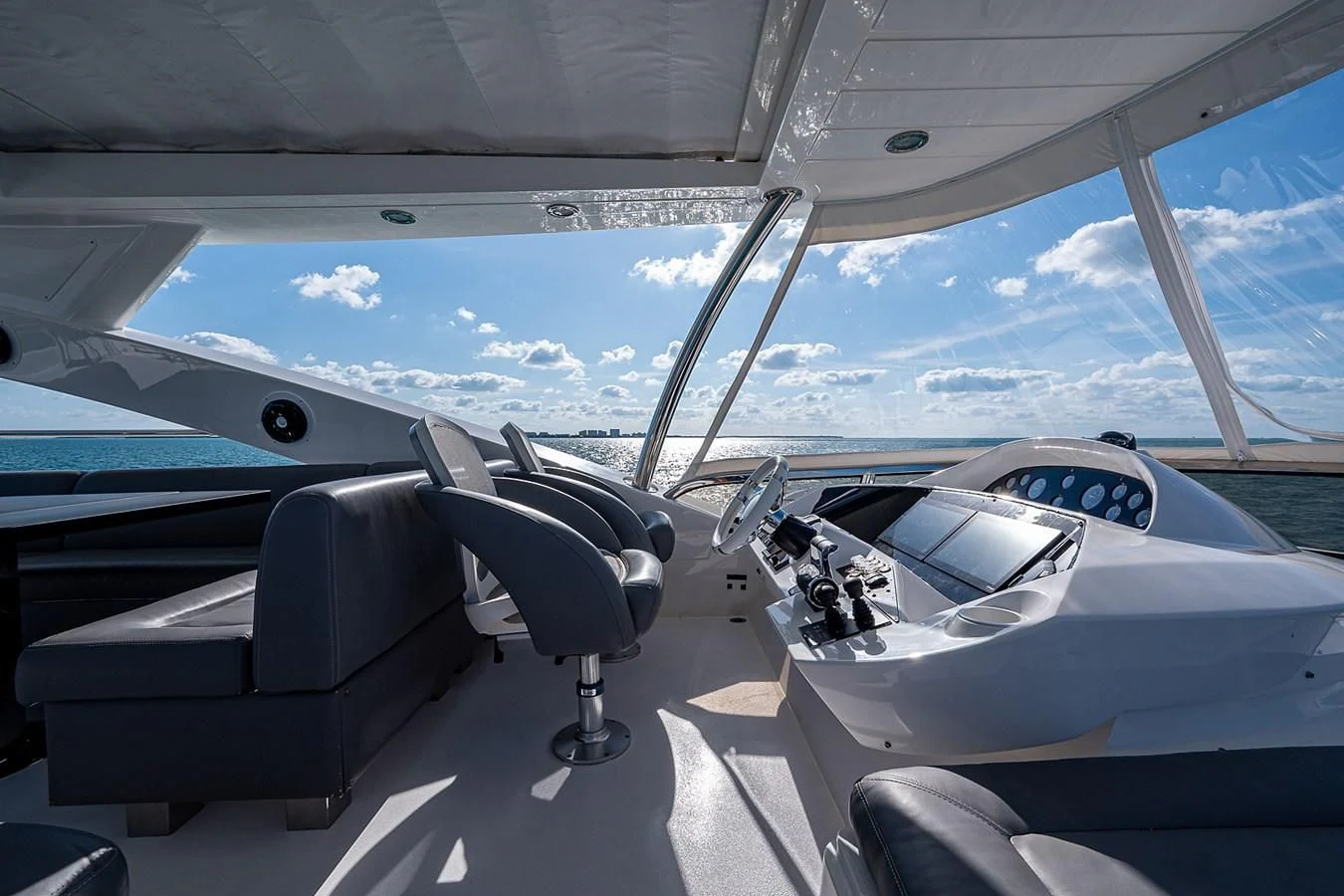 a cockpit of a plane aboard MOZZ II Yacht for Sale