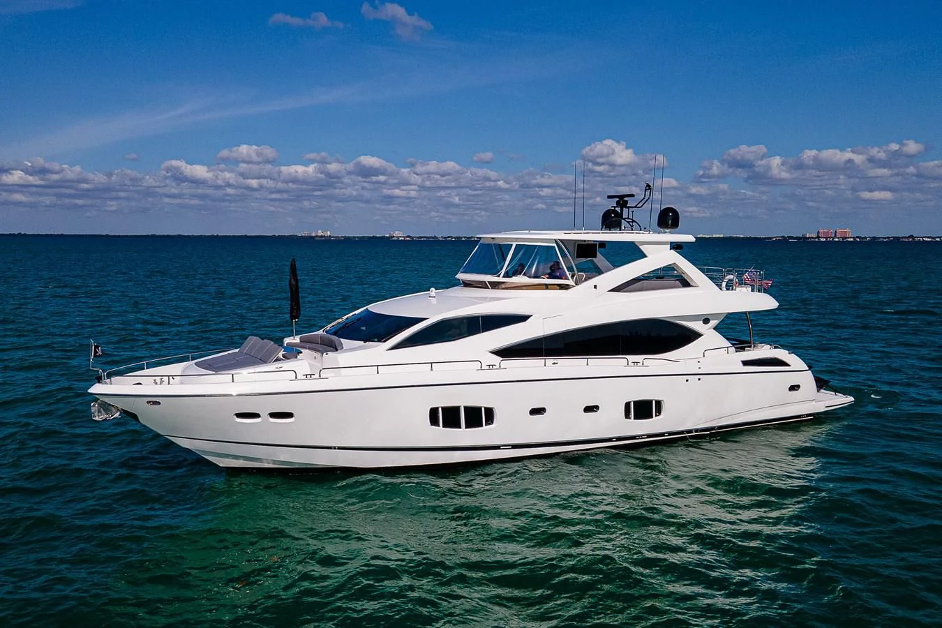 a white yacht in the water aboard MOZZ II Yacht for Sale