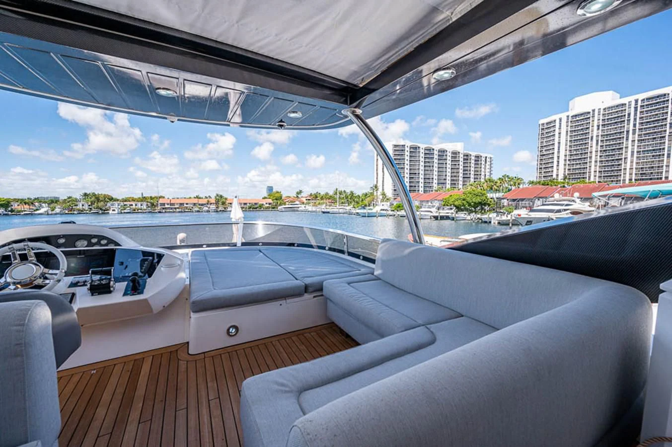 a boat on a deck aboard MOZZ II Yacht for Sale