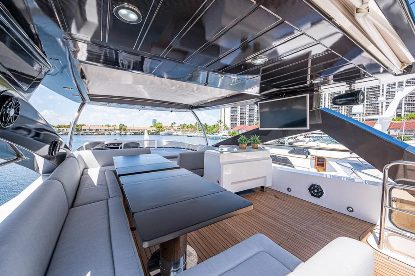 inside of a boat aboard MOZZ II Yacht for Sale