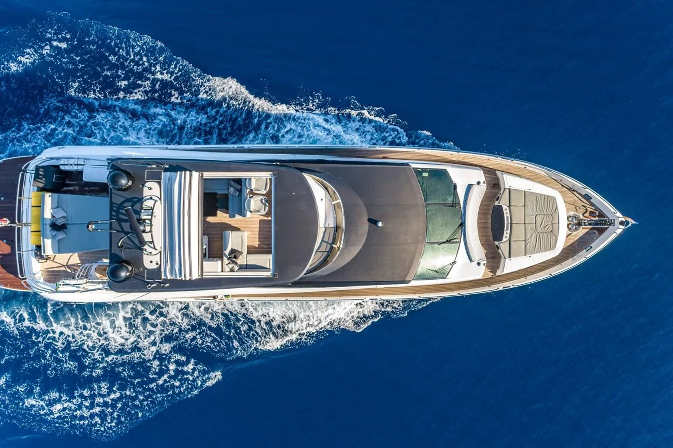 a space shuttle on a planet aboard MOZZ II Yacht for Sale