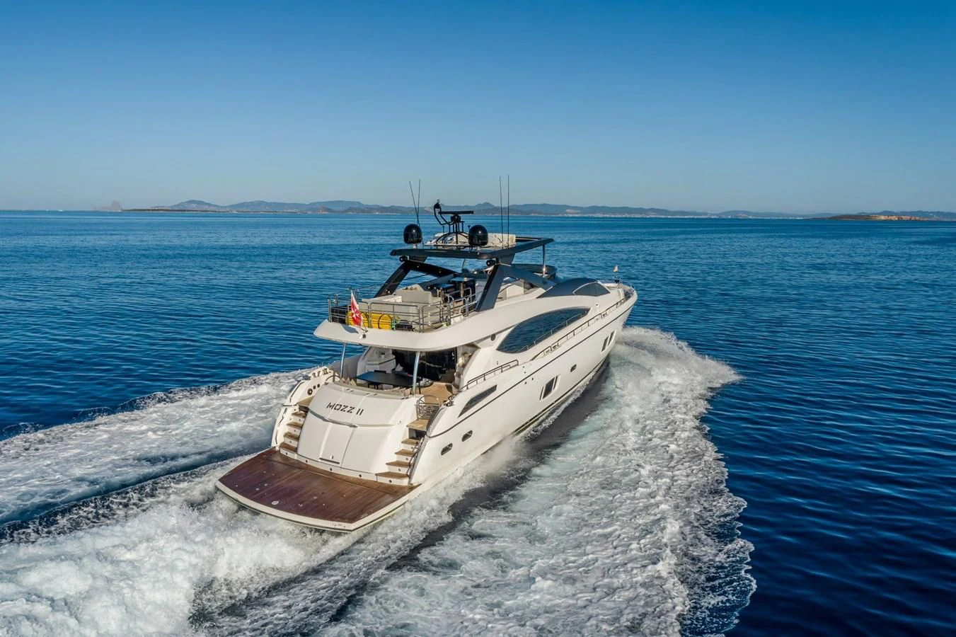 a boat on the water aboard MOZZ II Yacht for Sale