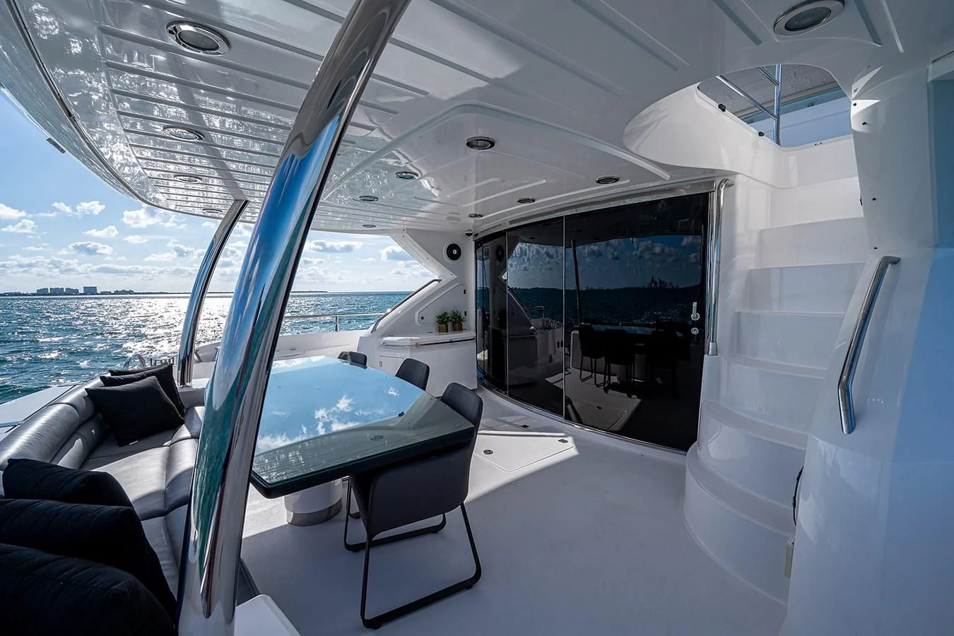 inside of a boat aboard MOZZ II Yacht for Sale