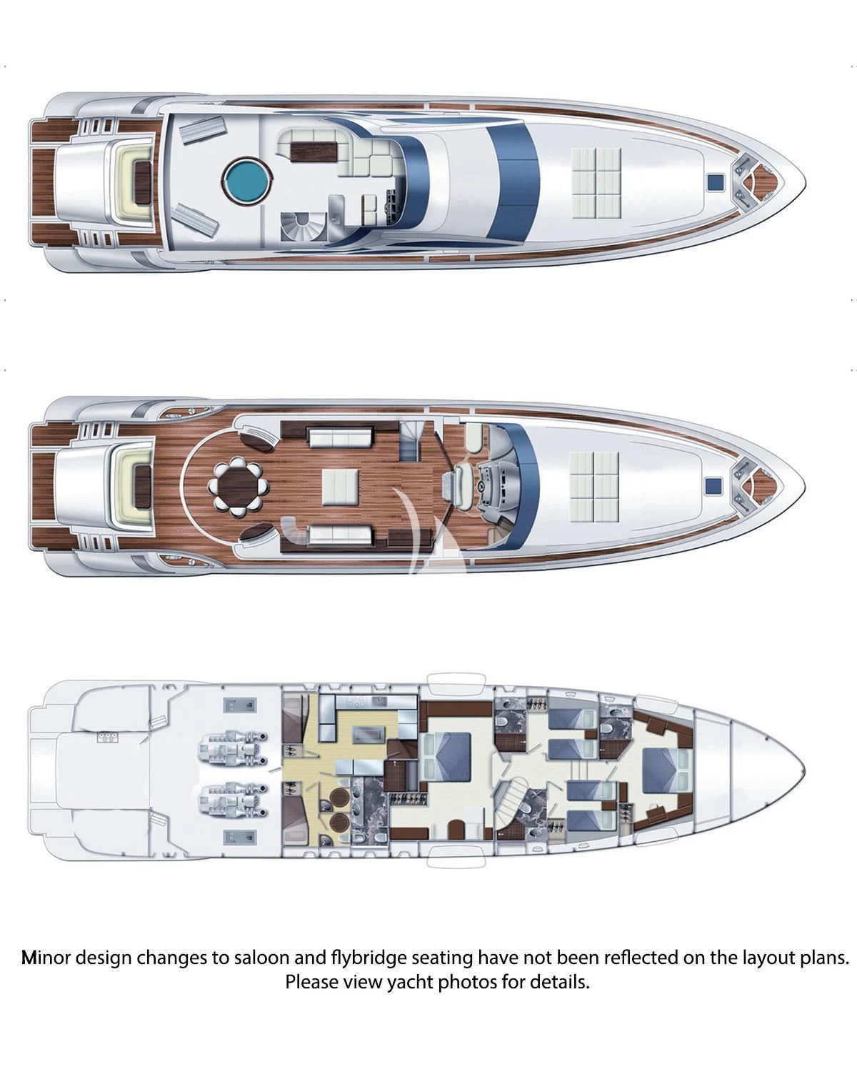 engineering drawing aboard OBSIDIAN Yacht for Sale