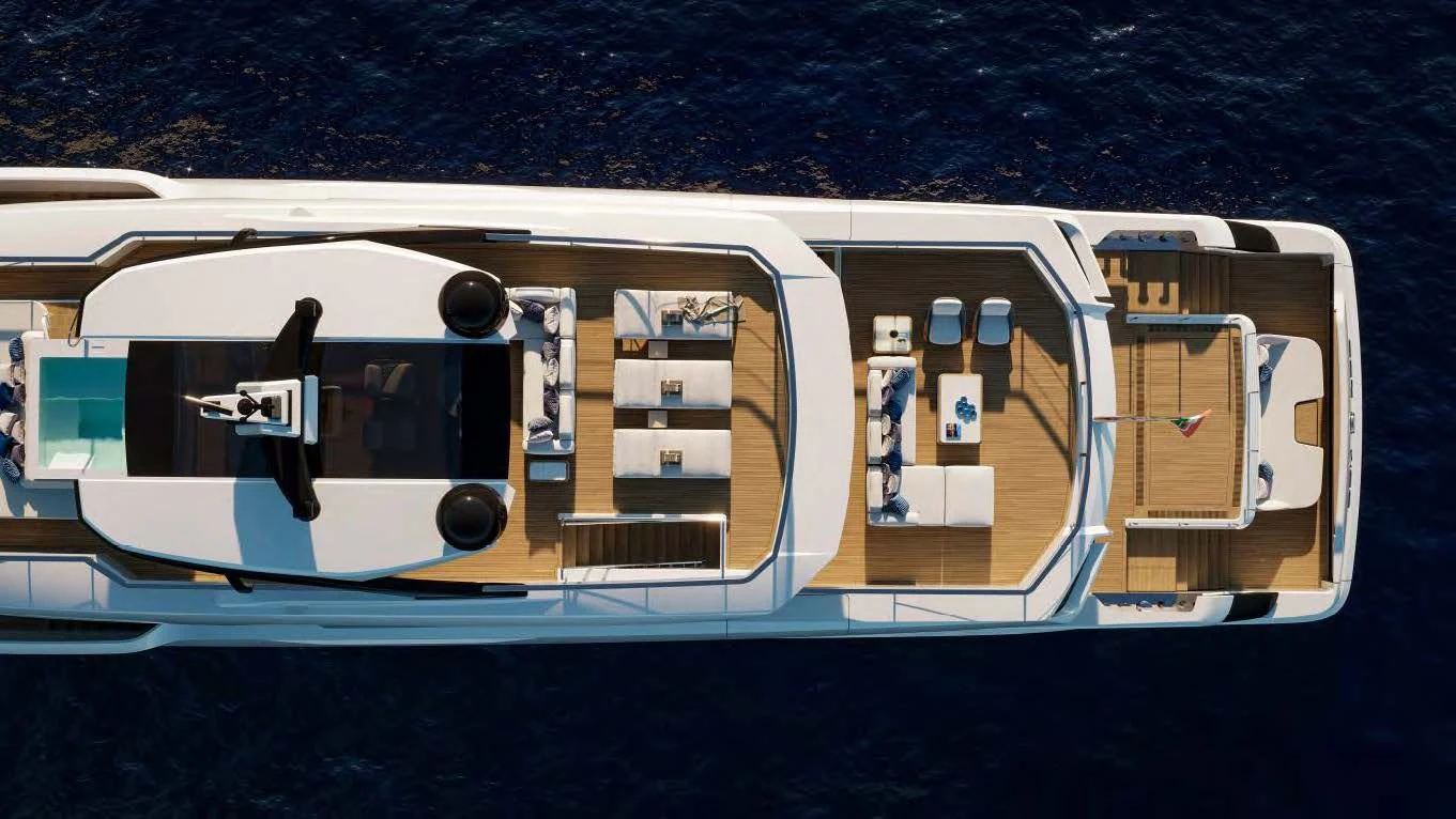 a view of a space shuttle aboard ASTERA Yacht for Sale