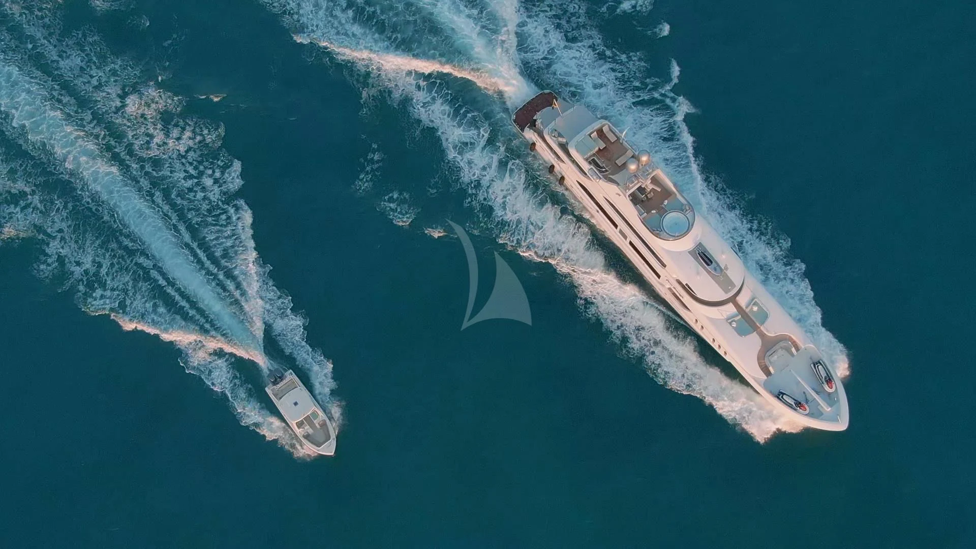 a ship in the water aboard JUST ENOUGH Yacht for Charter