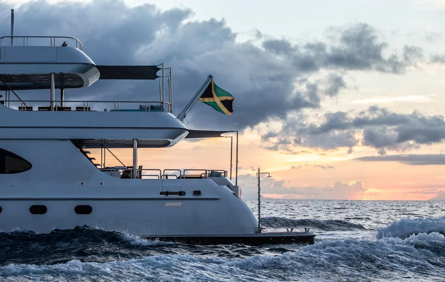a boat in the water aboard JUST ENOUGH Yacht for Charter