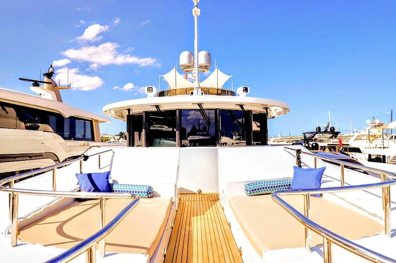 a boat on the water aboard JUST ENOUGH Yacht for Charter