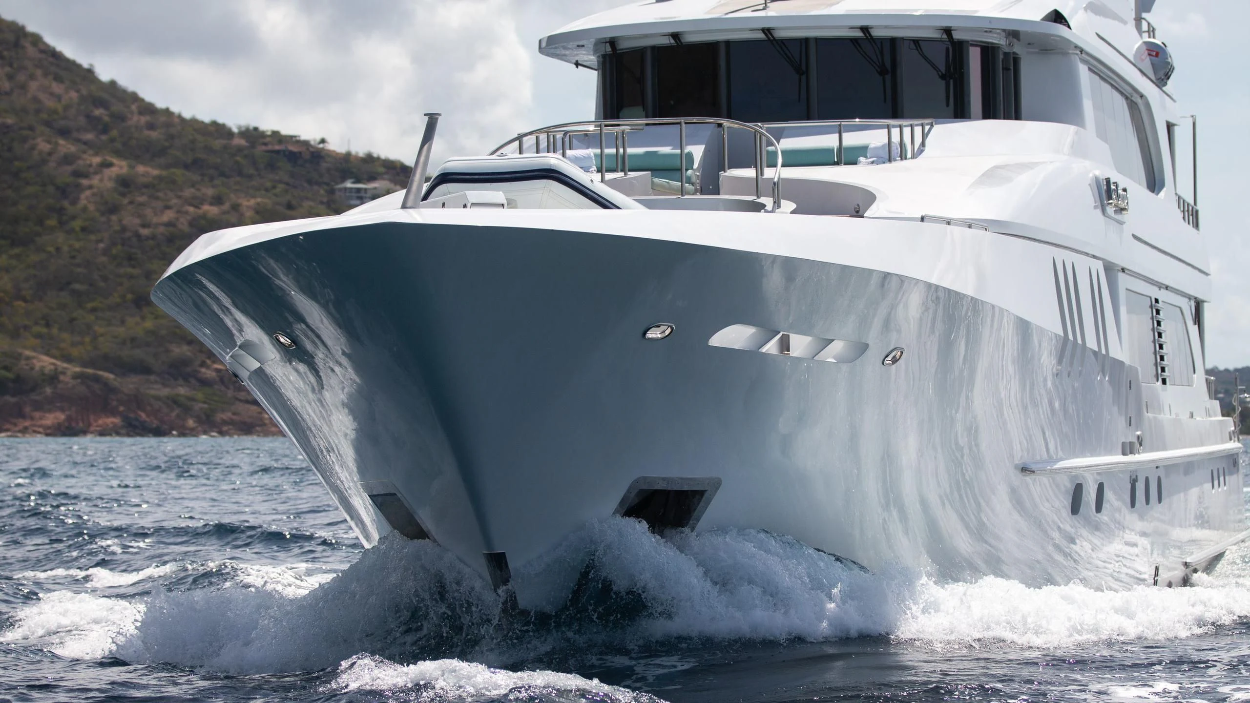 a boat on the water aboard JUST ENOUGH Yacht for Charter