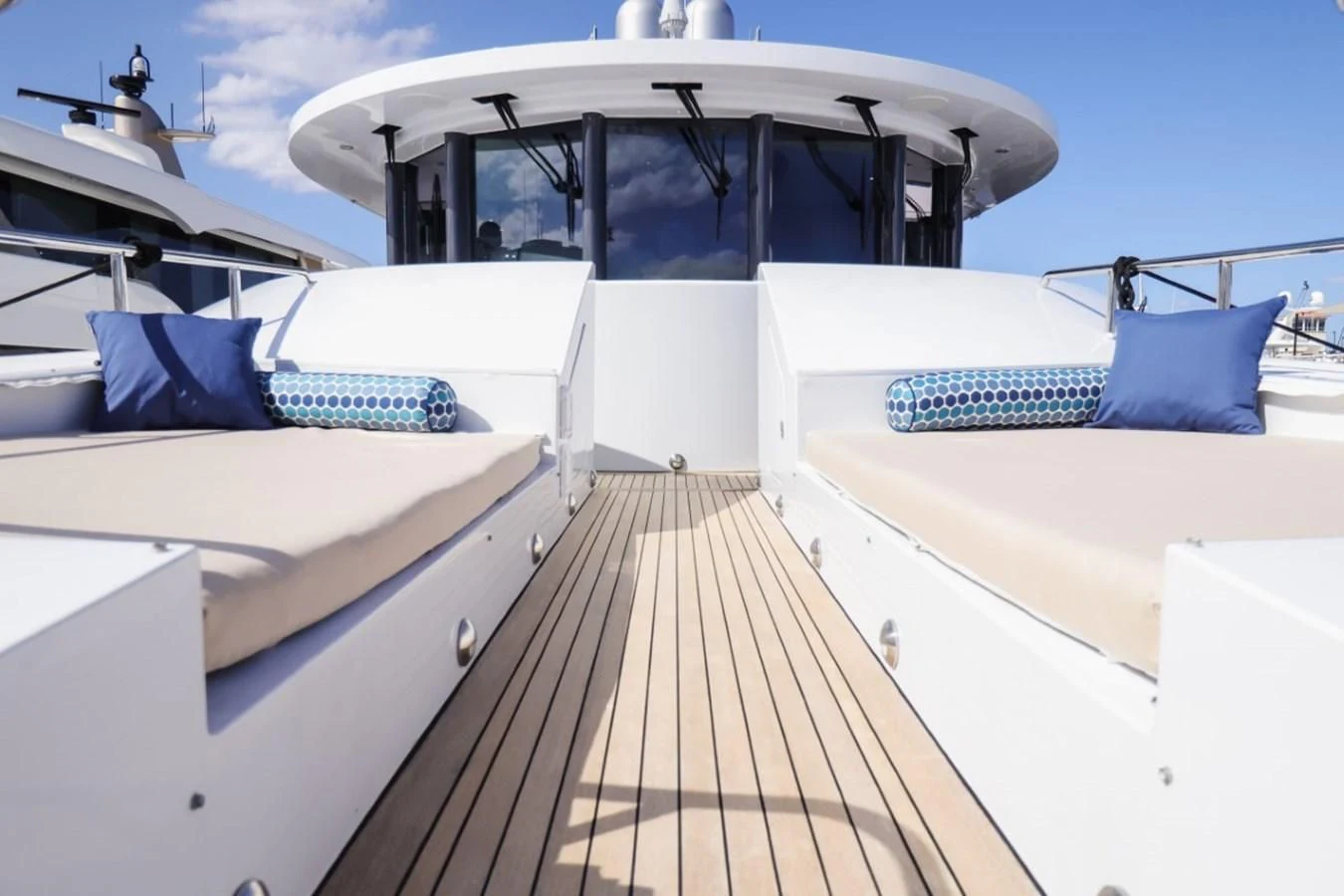 a boat on the water aboard JUST ENOUGH Yacht for Charter