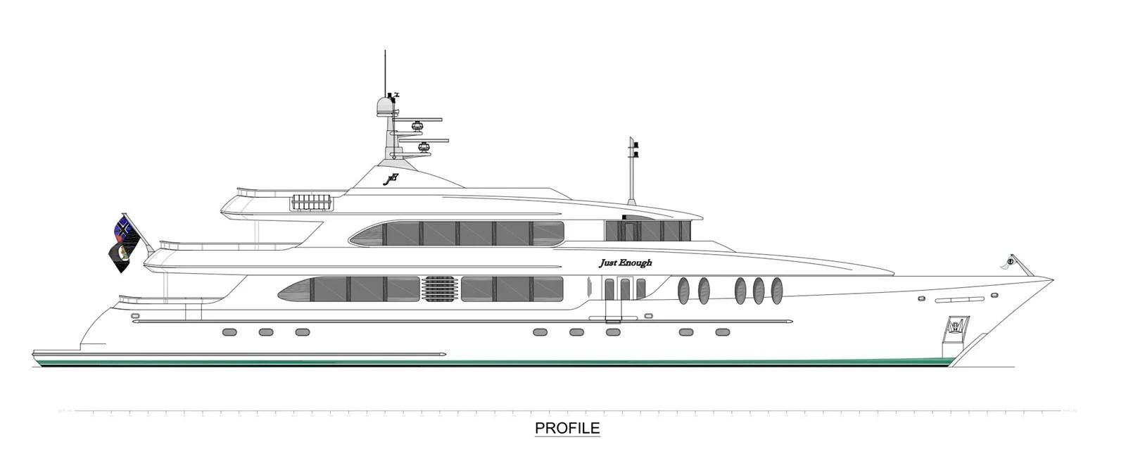 diagram aboard JUST ENOUGH Yacht for Charter