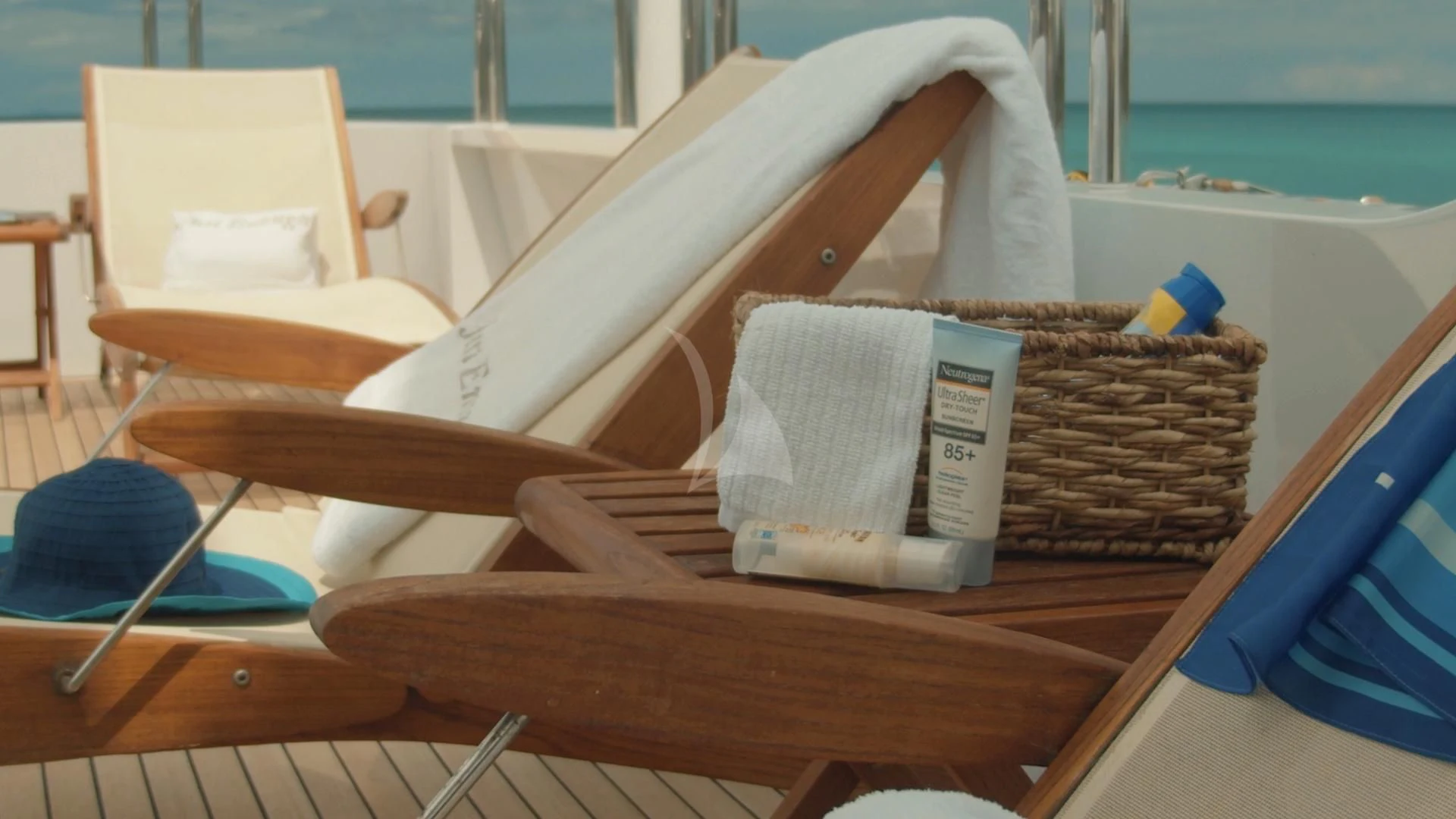 a boat on a table aboard JUST ENOUGH Yacht for Charter