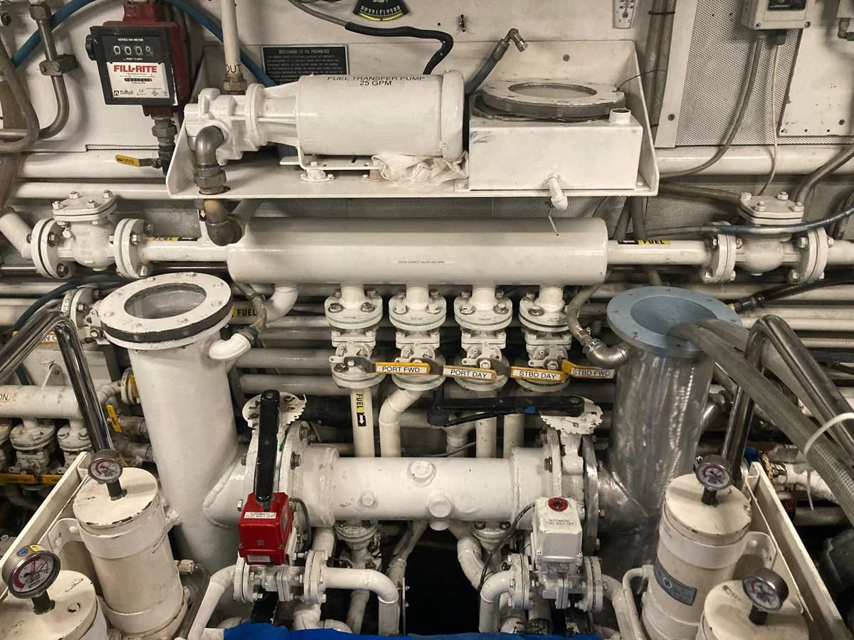 a close-up of a machine aboard JUST ENOUGH Yacht for Charter
