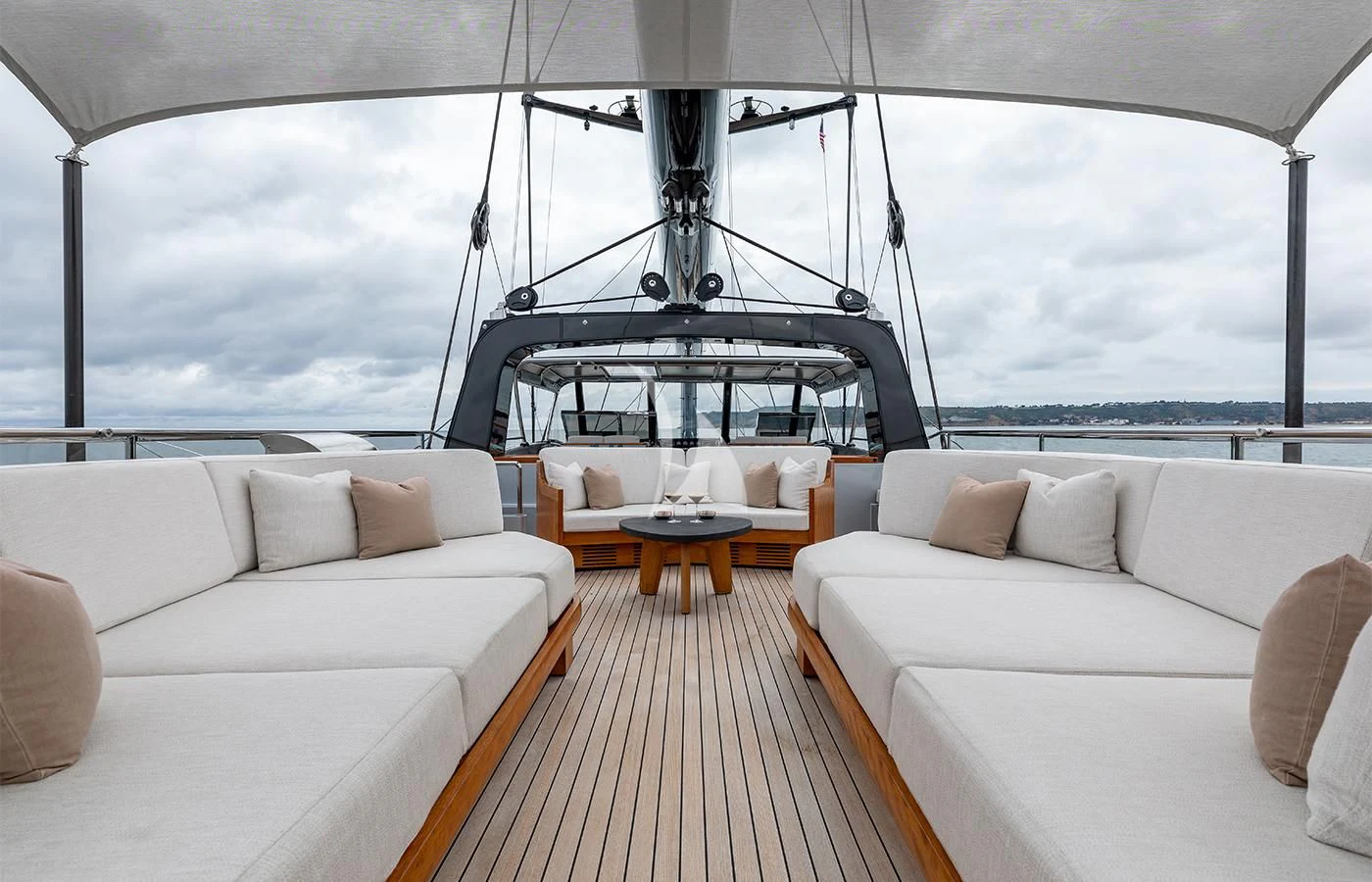 a boat on the water aboard PERSEUS^3 Yacht for Sale