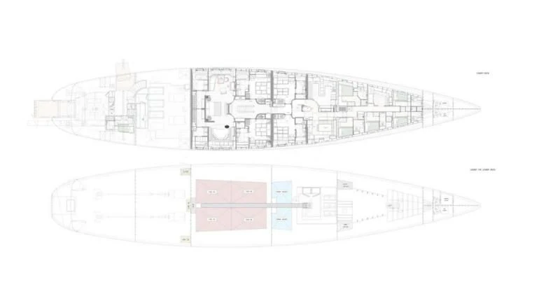 diagram aboard PERSEUS^3 Yacht for Sale