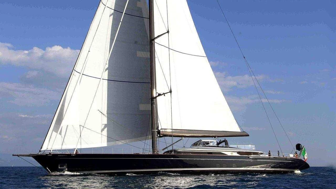 a sailboat on the water aboard PERSEUS^3 Yacht for Sale