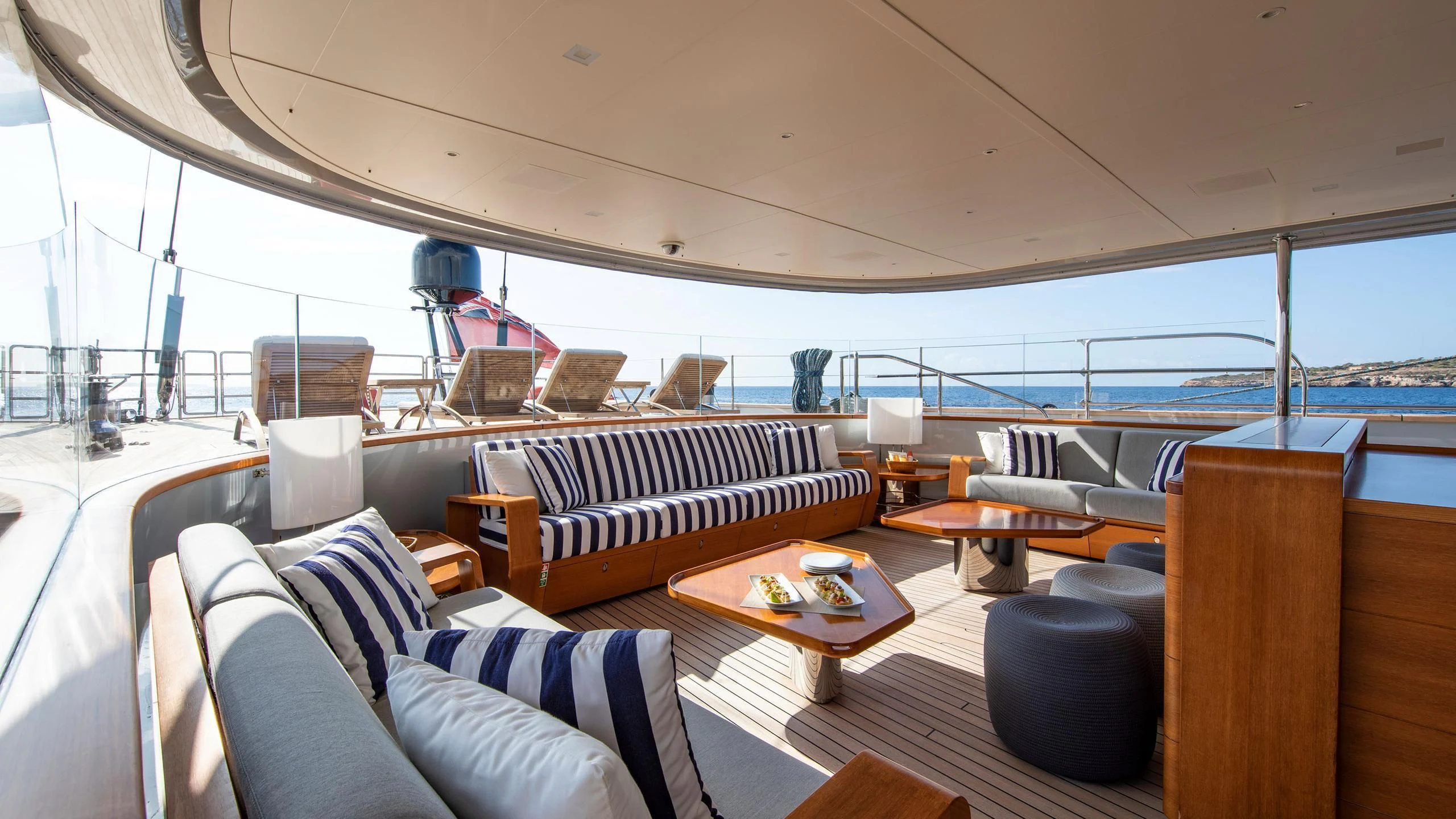 inside of a boat aboard PERSEUS^3 Yacht for Sale