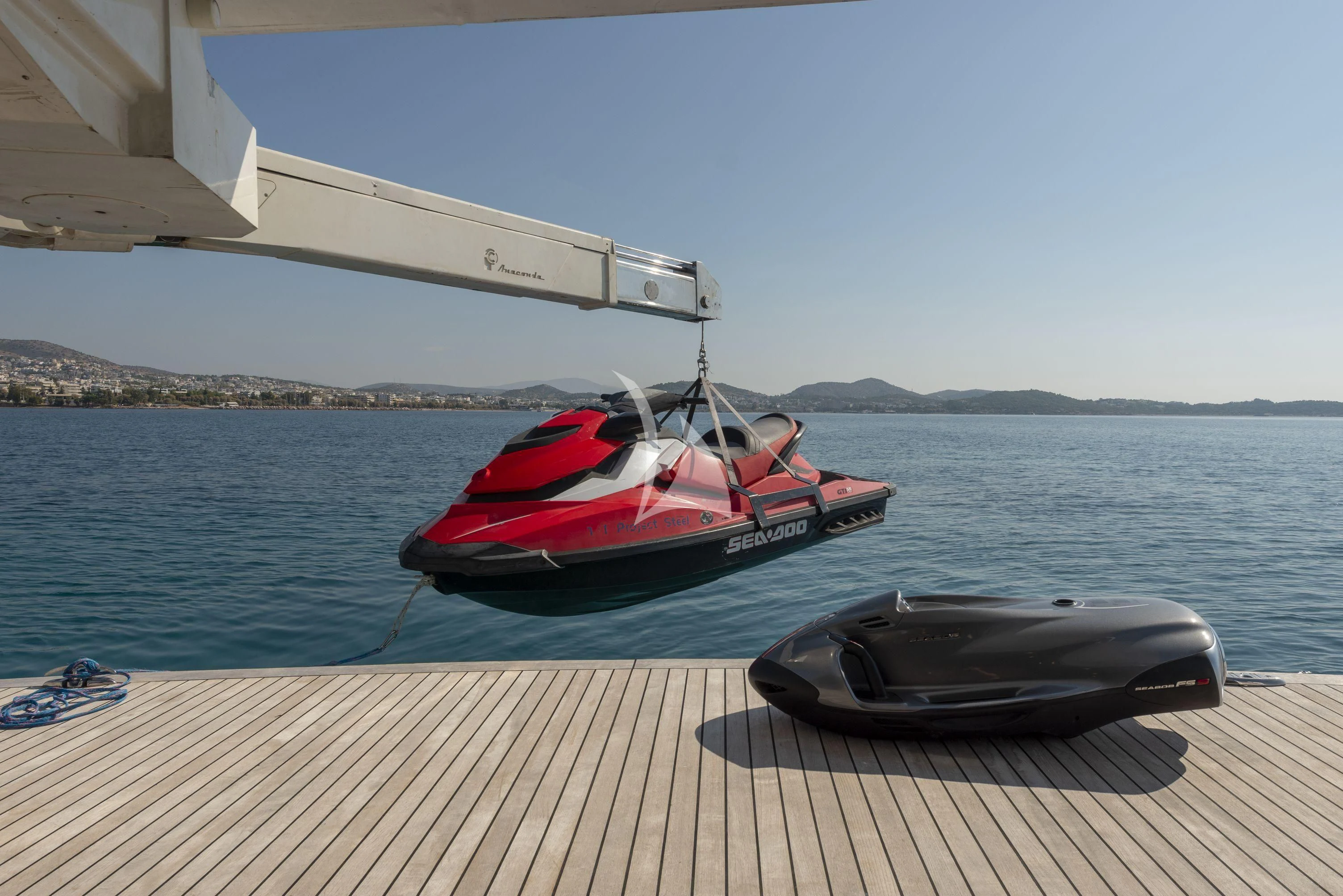 a boat on the water aboard PROJECT STEEL Yacht for Sale