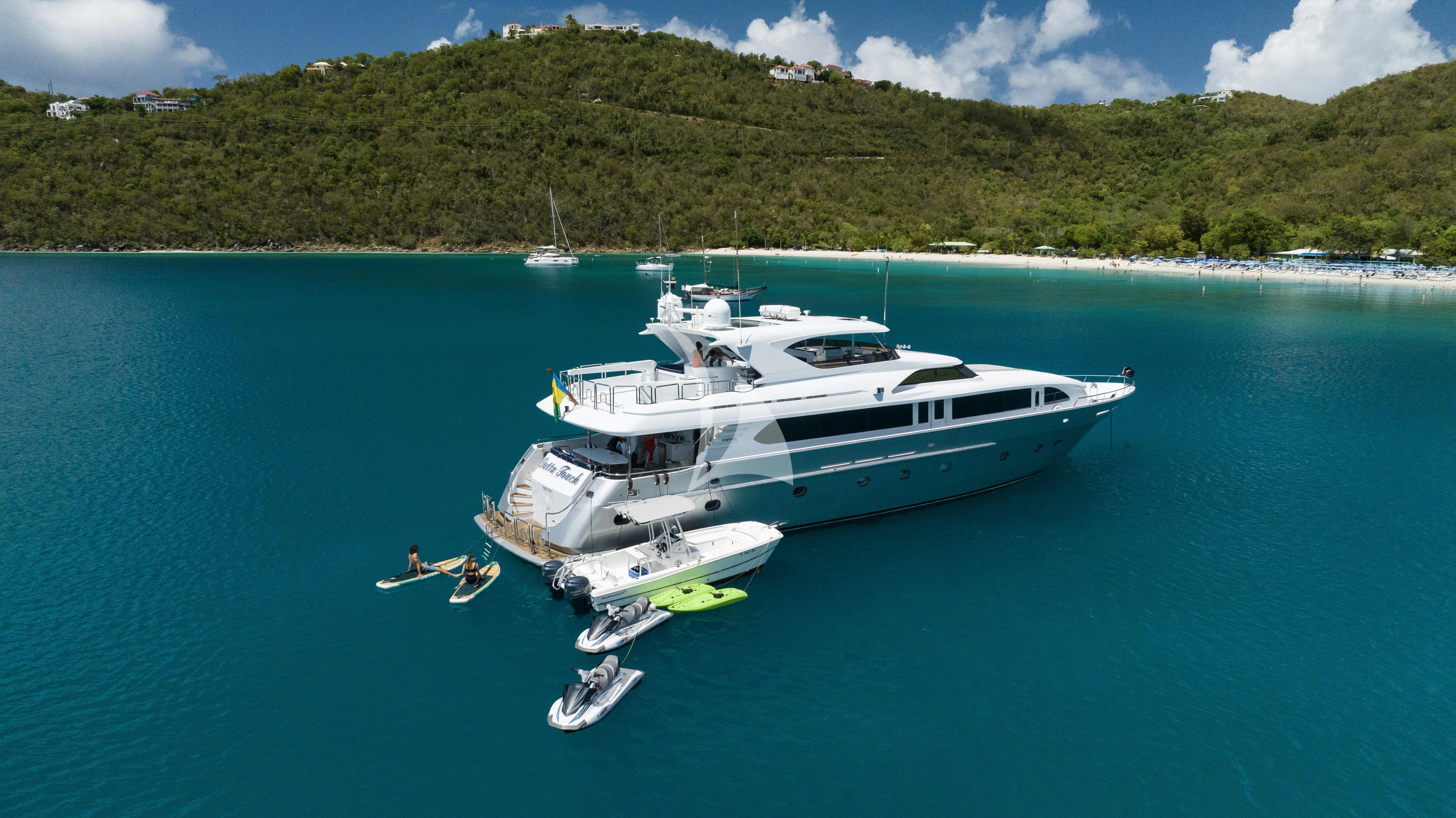 a boat in the water aboard OUTTA TOUCH Yacht for Sale