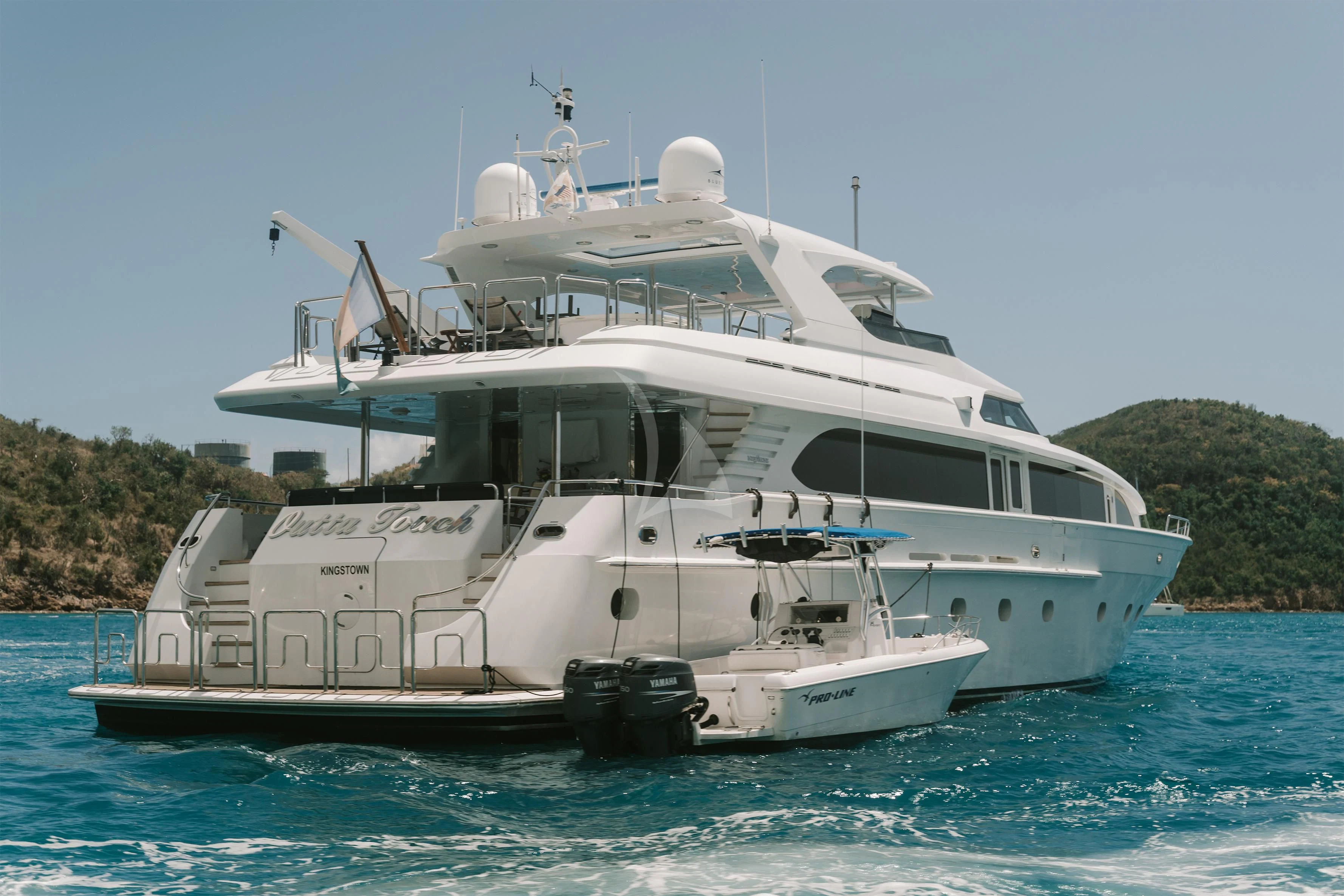 a boat on the water aboard OUTTA TOUCH Yacht for Sale