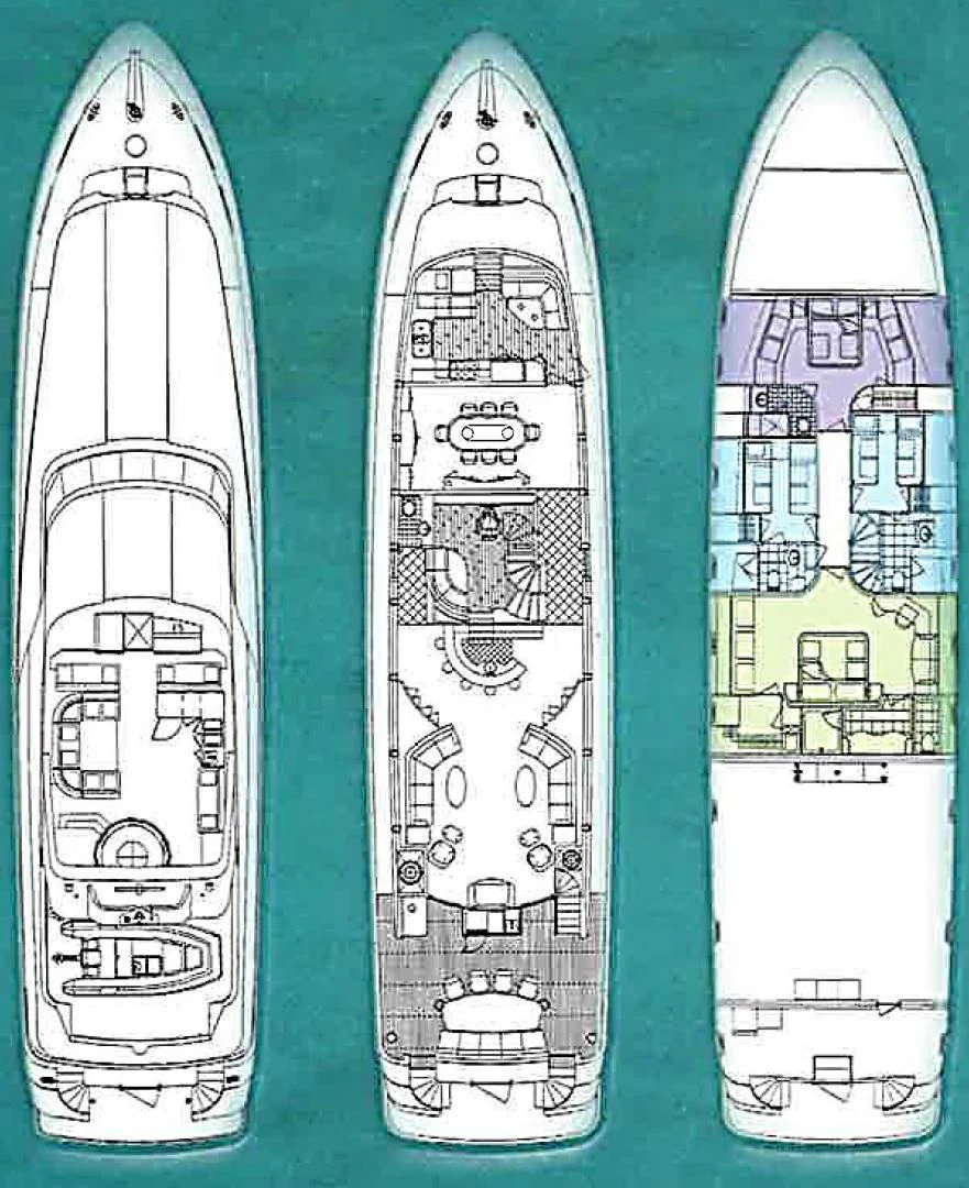 diagram aboard OUTTA TOUCH Yacht for Sale