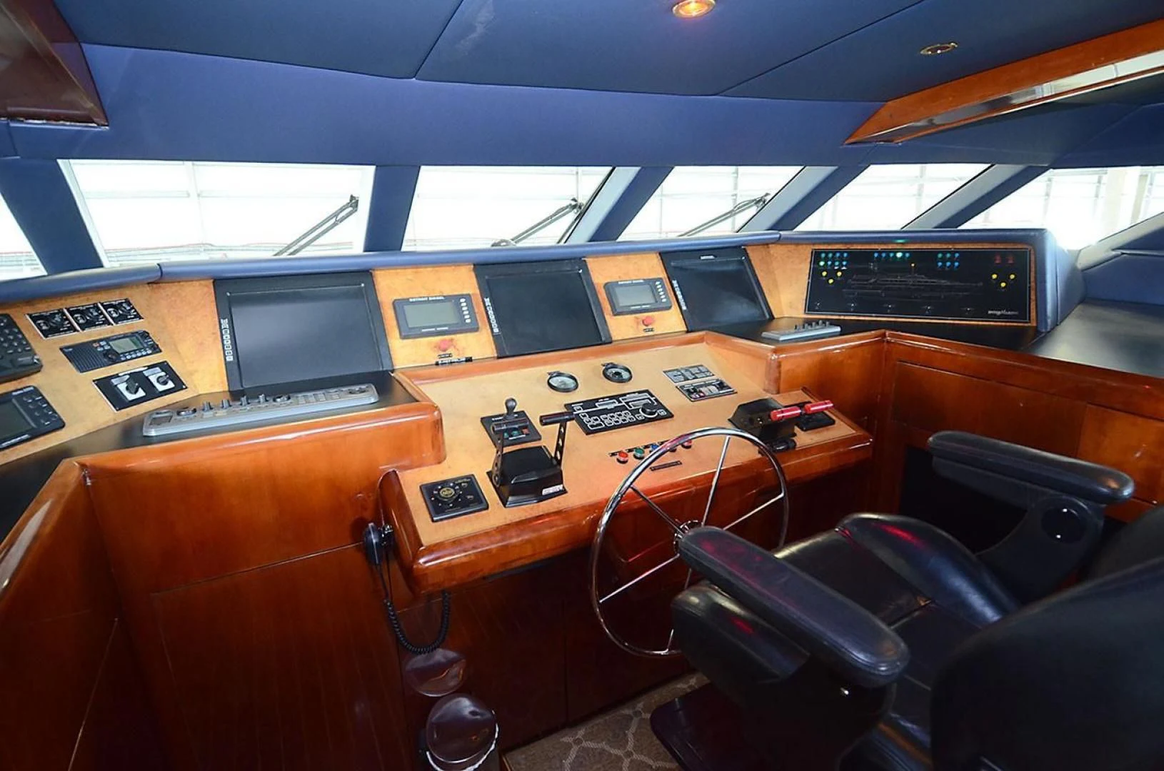 a control panel in a control room aboard OUTTA TOUCH Yacht for Sale