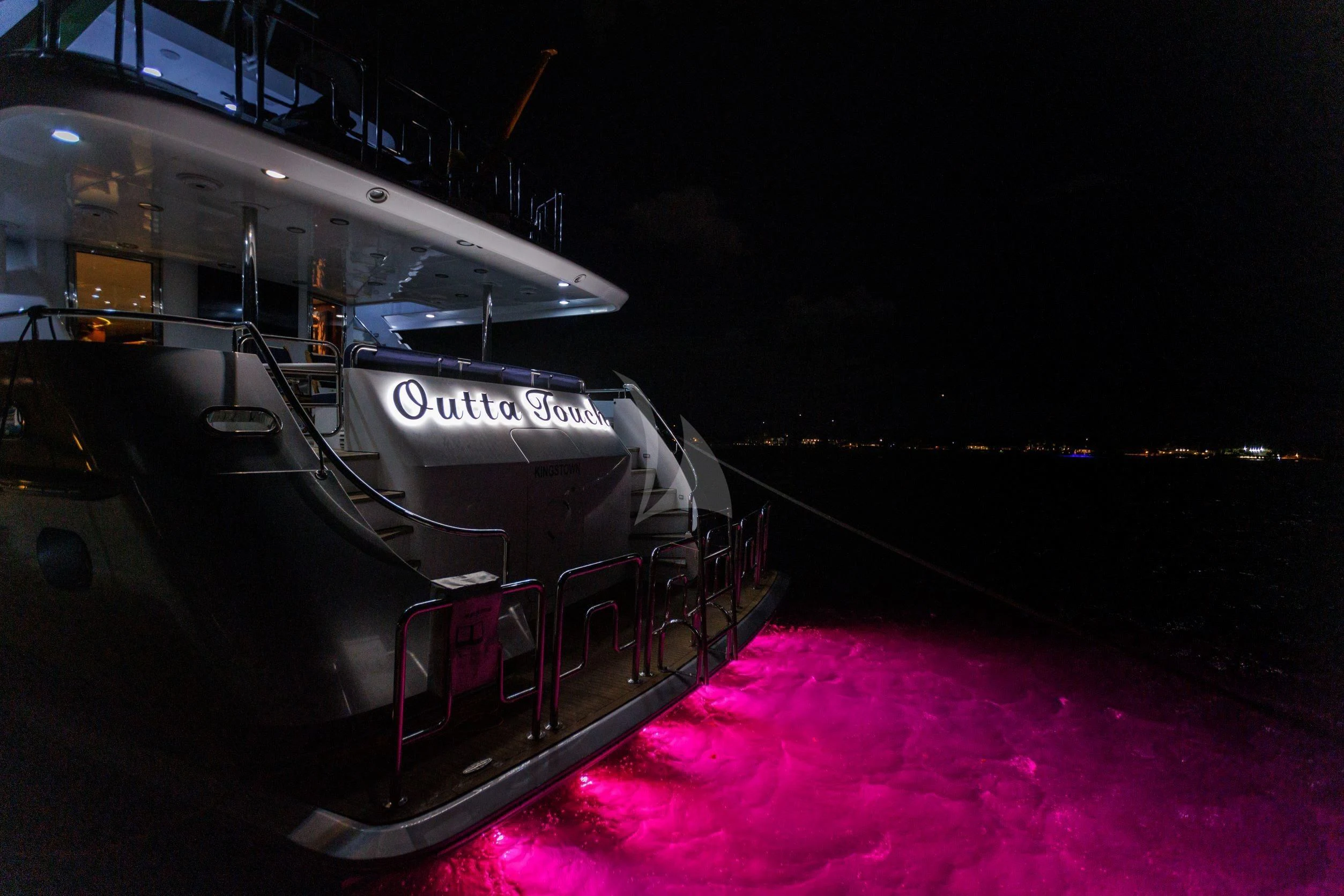 a boat on the water aboard OUTTA TOUCH Yacht for Sale