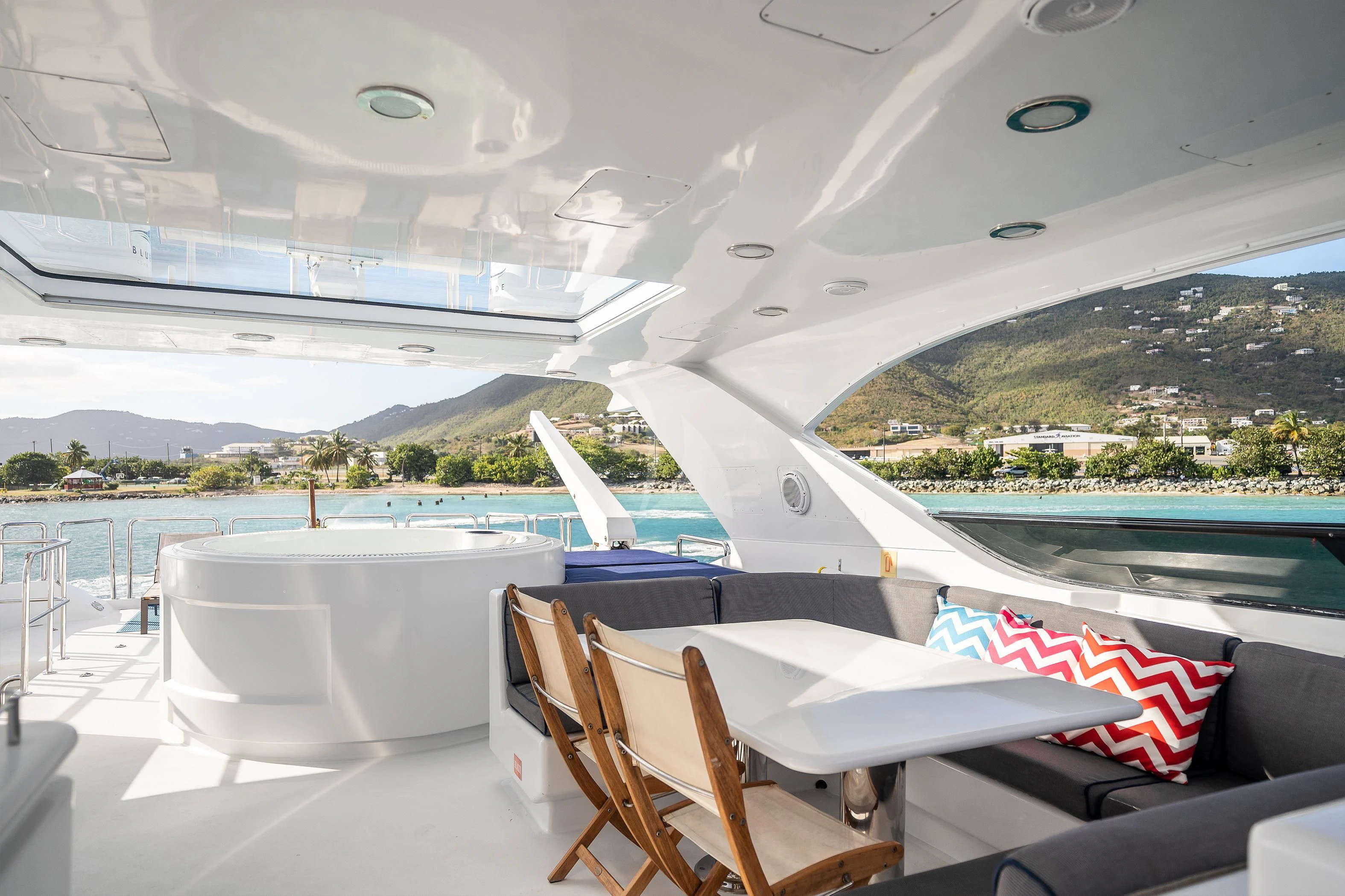 a boat on the water aboard OUTTA TOUCH Yacht for Sale