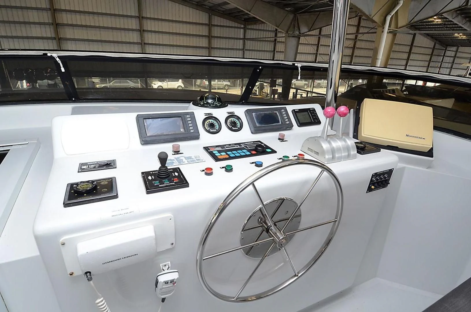 a machine with buttons and dials aboard OUTTA TOUCH Yacht for Sale