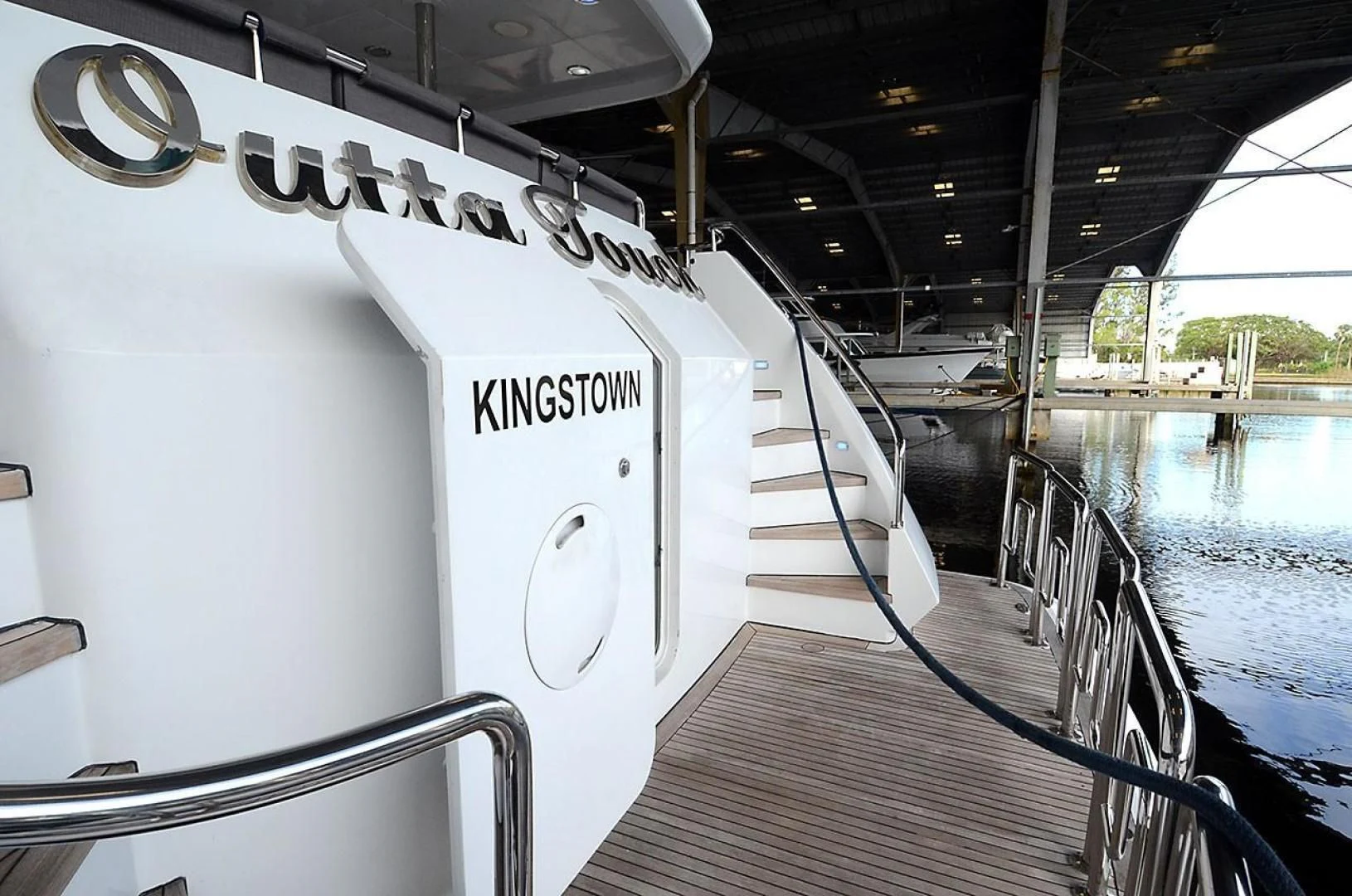 a boat on the water aboard OUTTA TOUCH Yacht for Sale