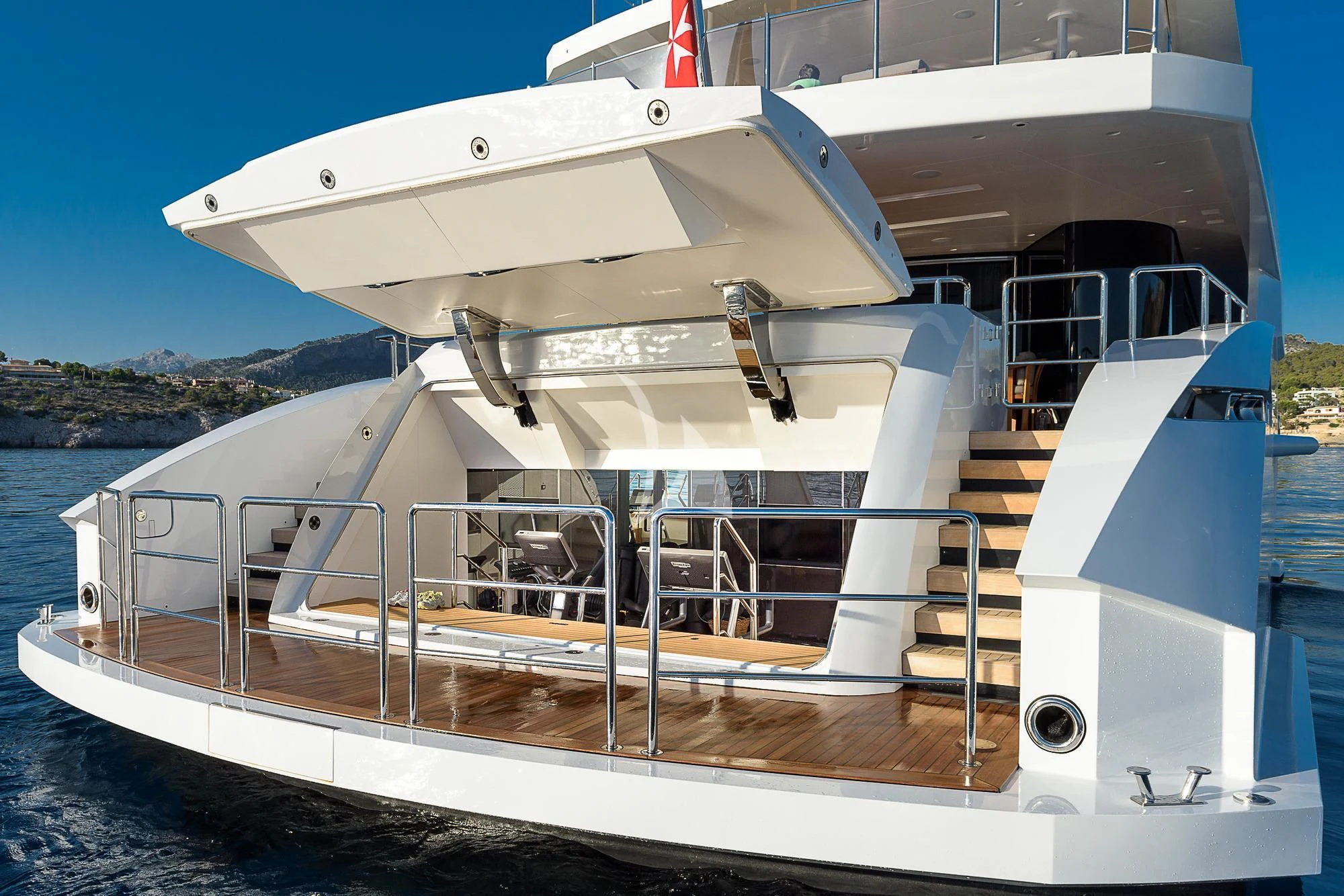 a boat on the water aboard MR. T Yacht for Charter