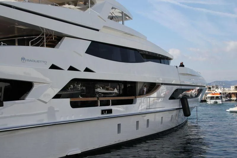 a yacht in the water aboard MR. T Yacht for Charter