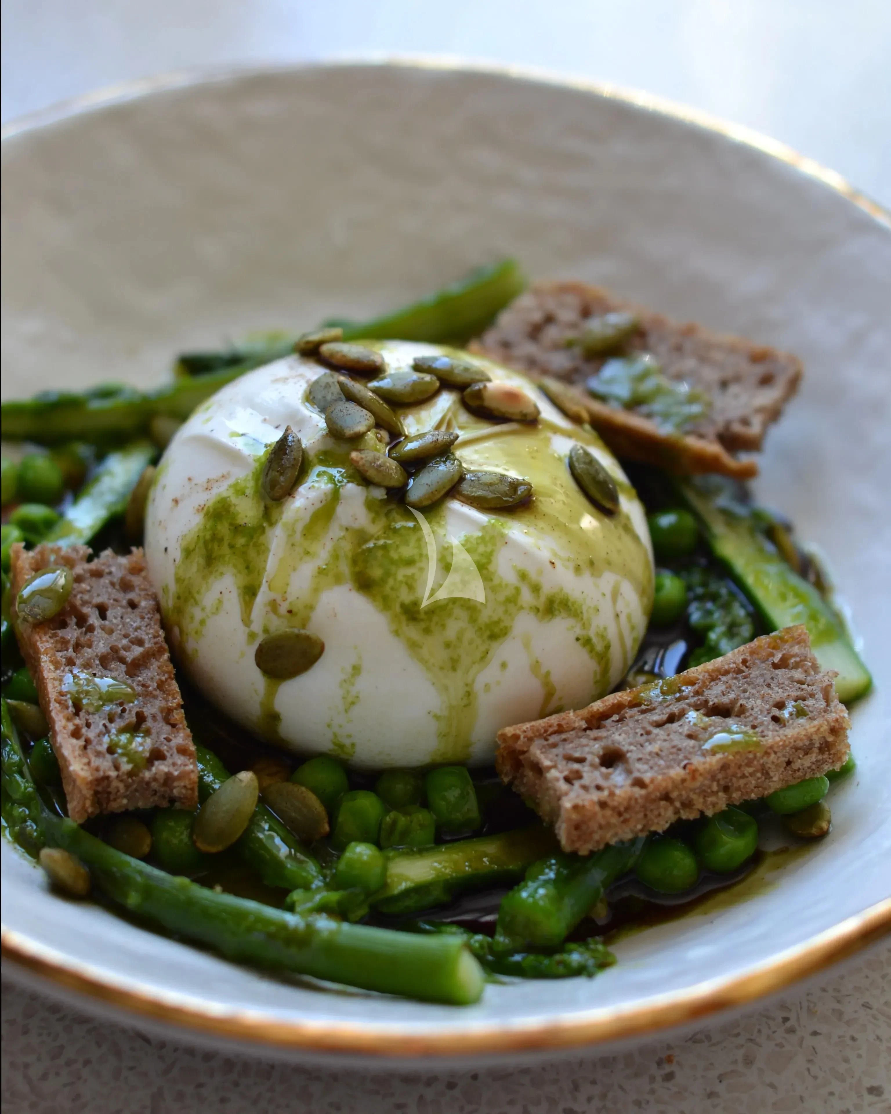 a plate of food aboard MR. T Yacht for Charter