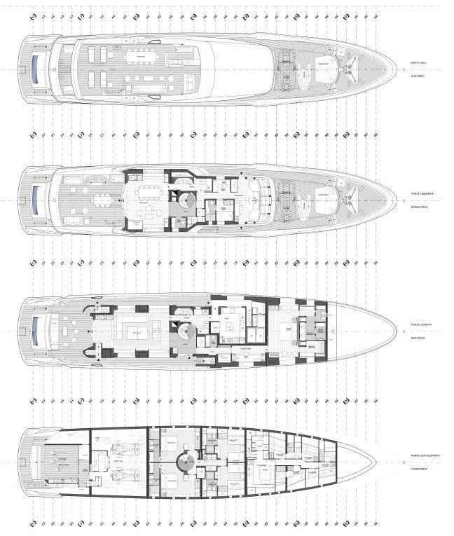 diagram aboard MR. T Yacht for Charter