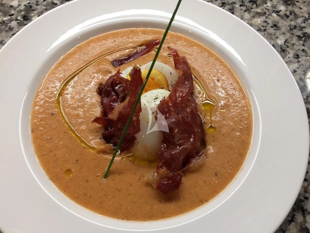 a bowl of soup aboard MR. T Yacht for Charter